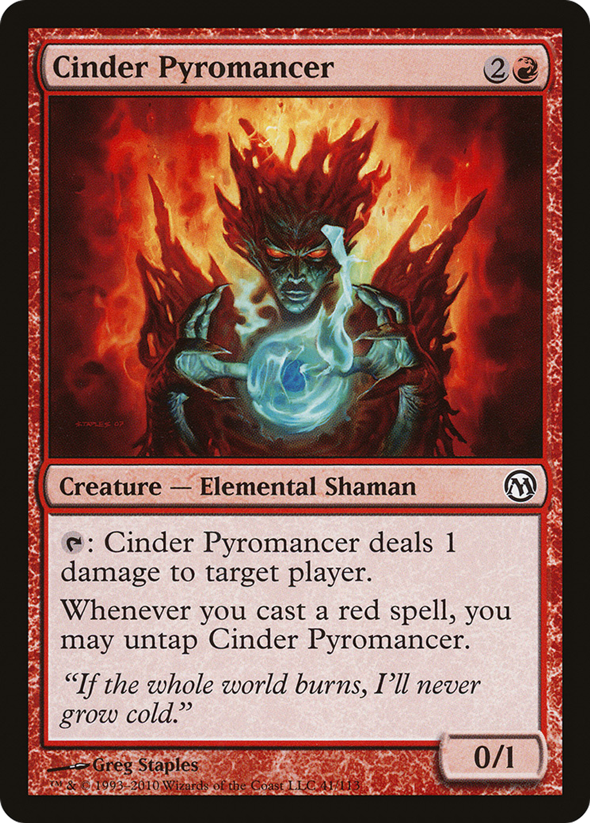 Cinder Pyromancer — Duels of the Planeswalkers — Magic: The Gathering