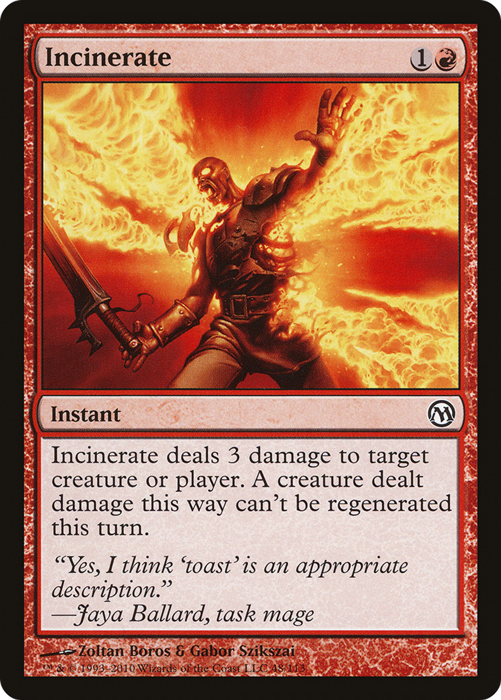 Incinerate — Duels of the Planeswalkers — Magic: The Gathering