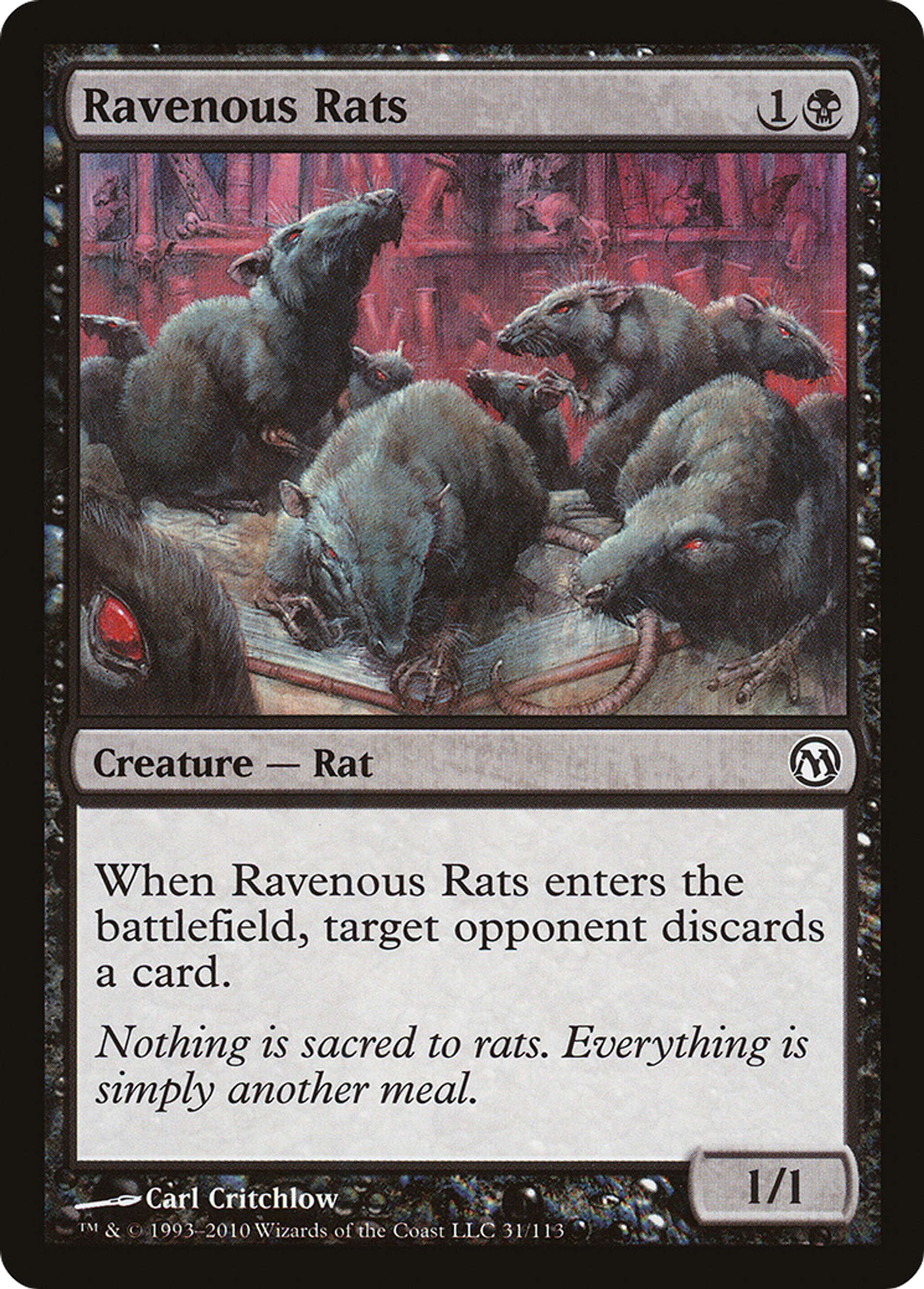 Ravenous Rats — Duels of the Planeswalkers — Magic: The Gathering
