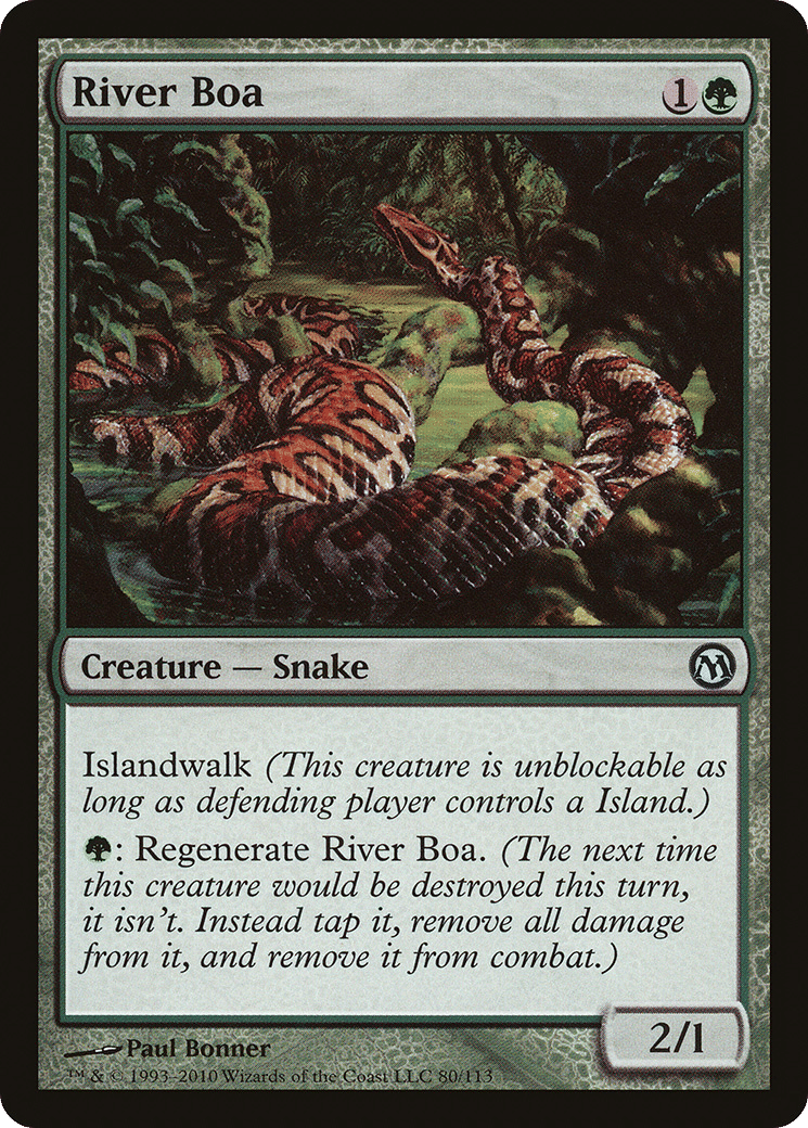 River Boa — Duels of the Planeswalkers — Magic: The Gathering