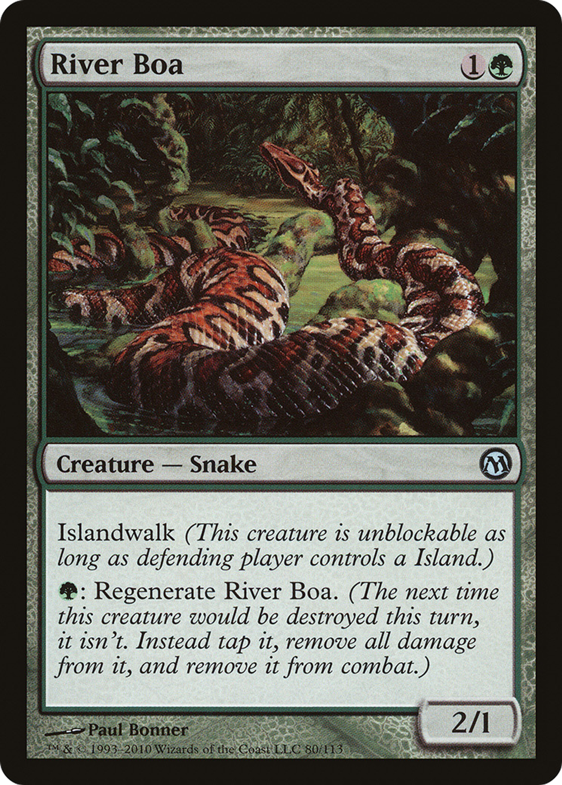 River Boa — Duels of the Planeswalkers — Magic: The Gathering