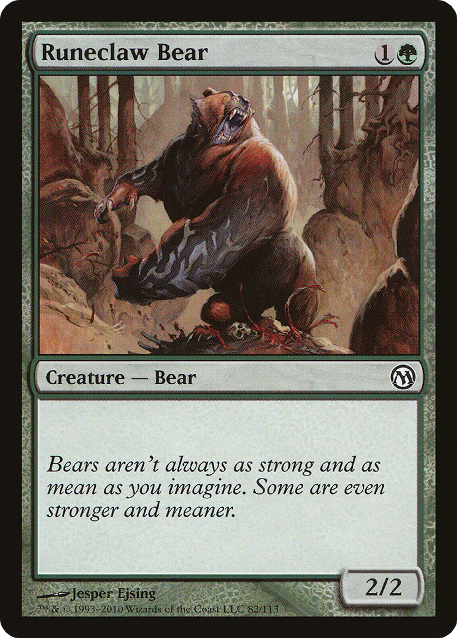 Runeclaw Bear — Duels of the Planeswalkers — Magic: The Gathering