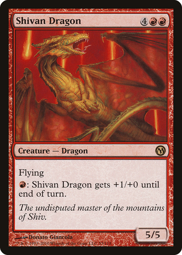 Shivan Dragon — Duels of the Planeswalkers — Magic: The Gathering