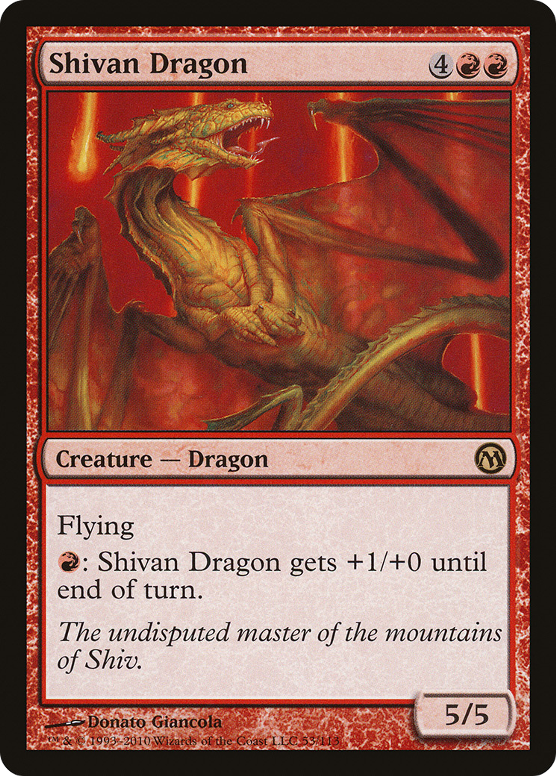 Shivan Dragon — Duels of the Planeswalkers — Magic: The Gathering