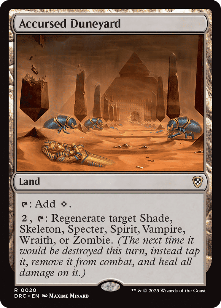 Accursed Duneyard — Aetherdrift Commander — Magic: The Gathering