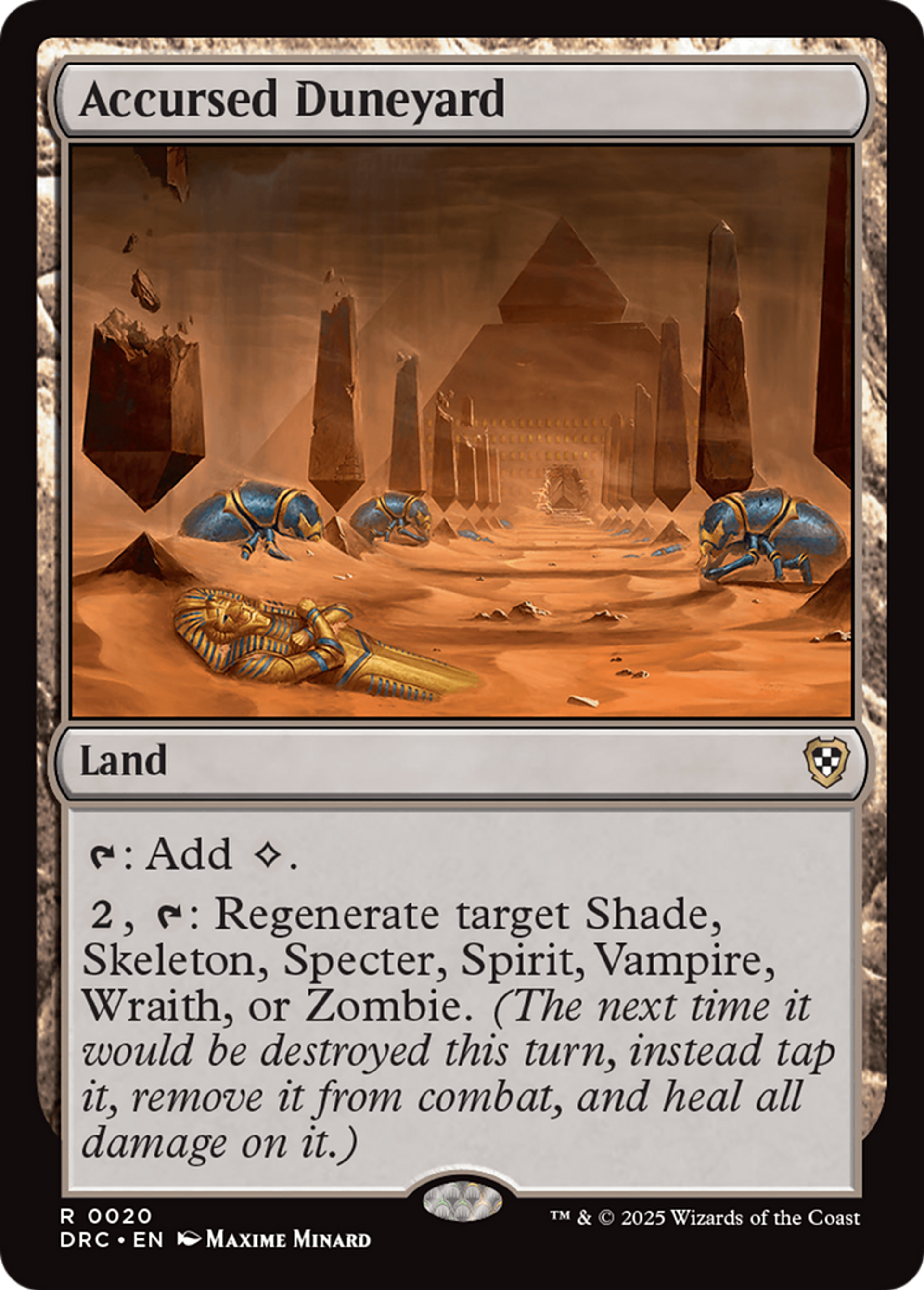 Accursed Duneyard — Aetherdrift Commander — Magic: The Gathering