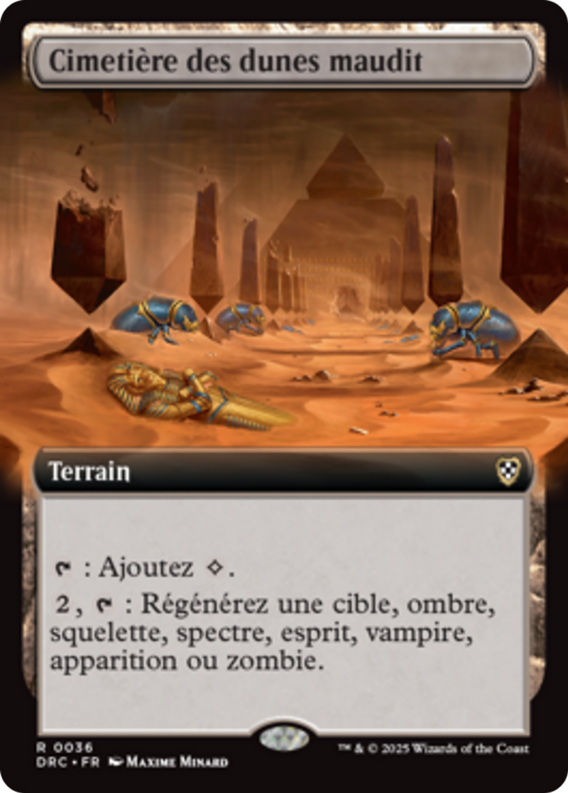 Cimetière des dunes maudit — Aetherdrift Commander — Magic: The Gathering