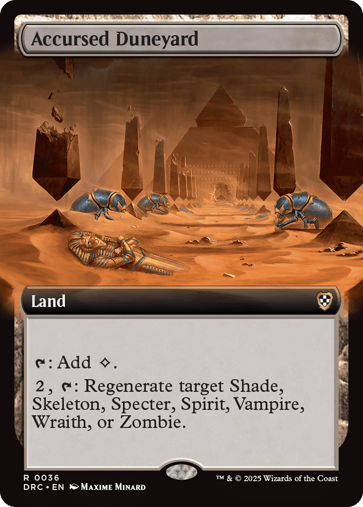 Accursed Duneyard — Aetherdrift Commander — Magic: The Gathering