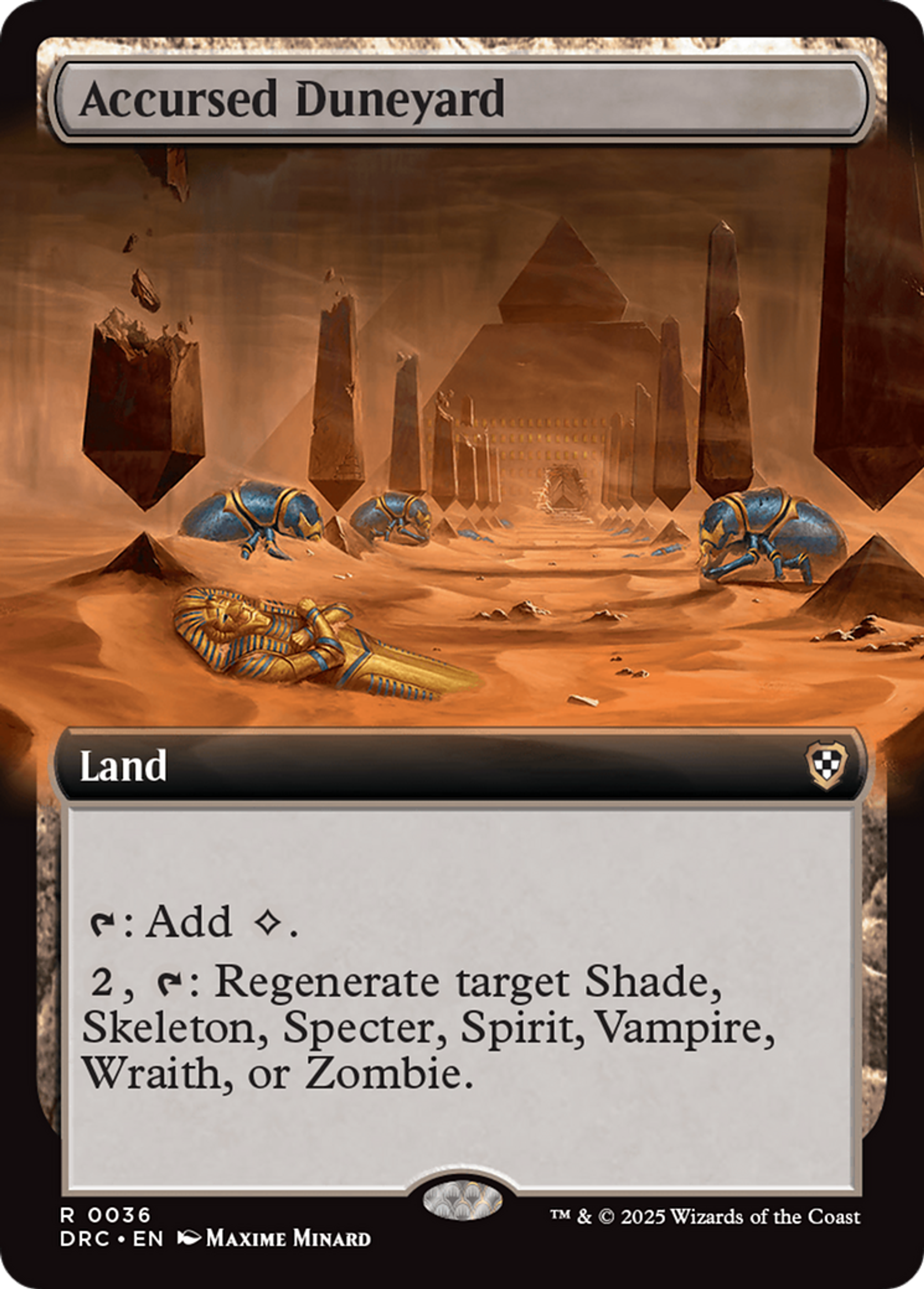 Accursed Duneyard — Aetherdrift Commander — Magic: The Gathering