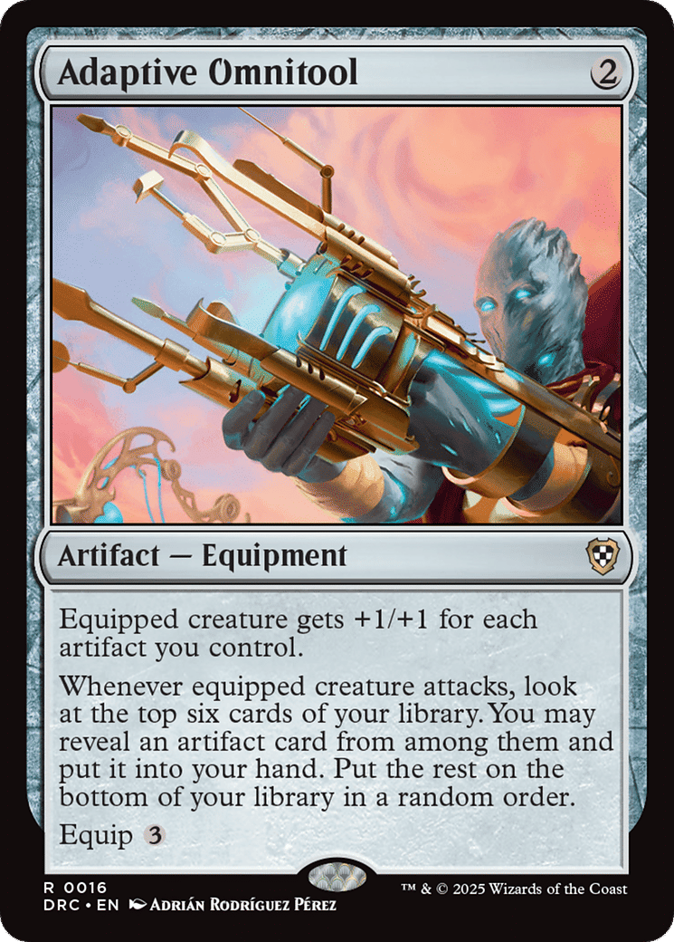 Adaptive Omnitool — Aetherdrift Commander — Magic: The Gathering