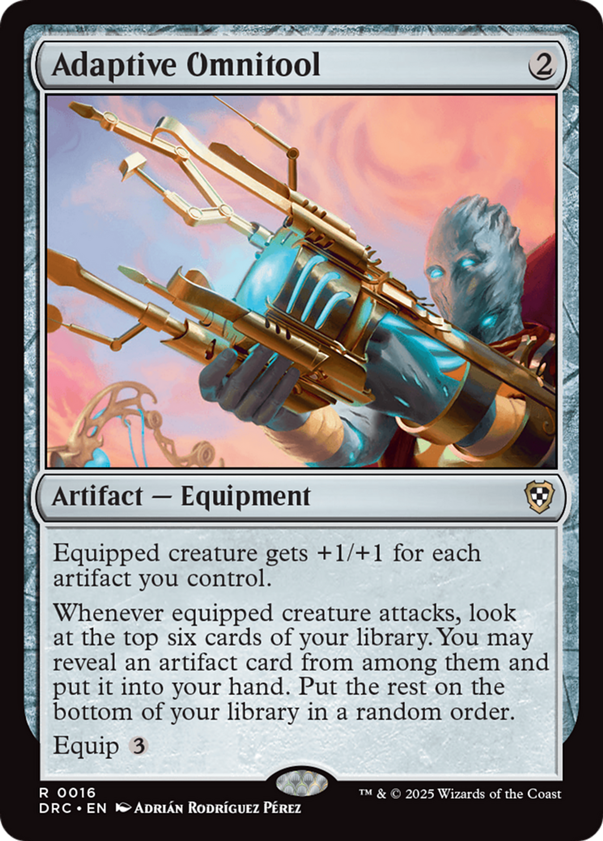 Adaptive Omnitool — Aetherdrift Commander — Magic: The Gathering