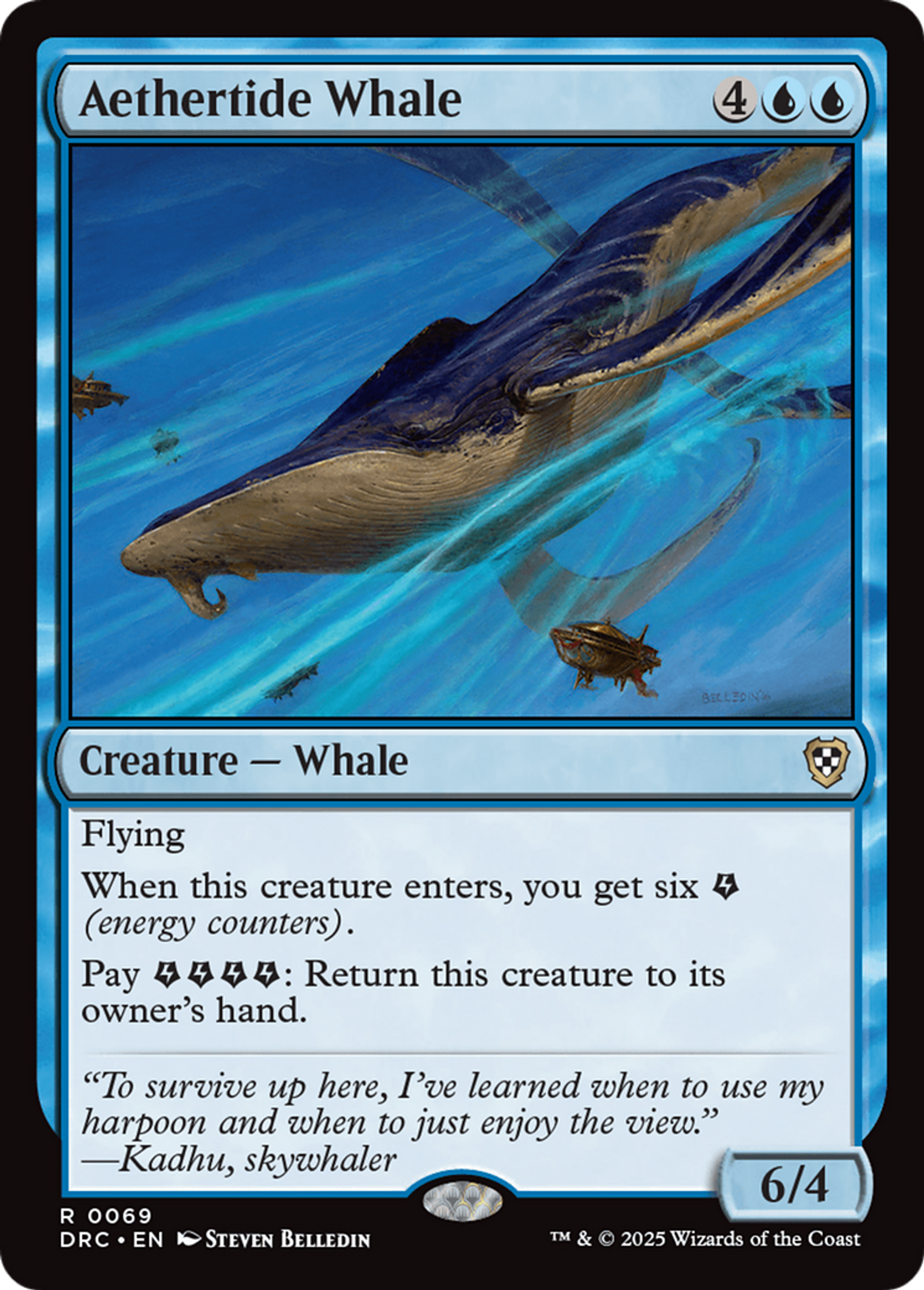 Aethertide Whale — Aetherdrift Commander — Magic: The Gathering