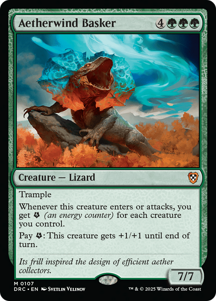 Aetherwind Basker — Aetherdrift Commander — Magic: The Gathering