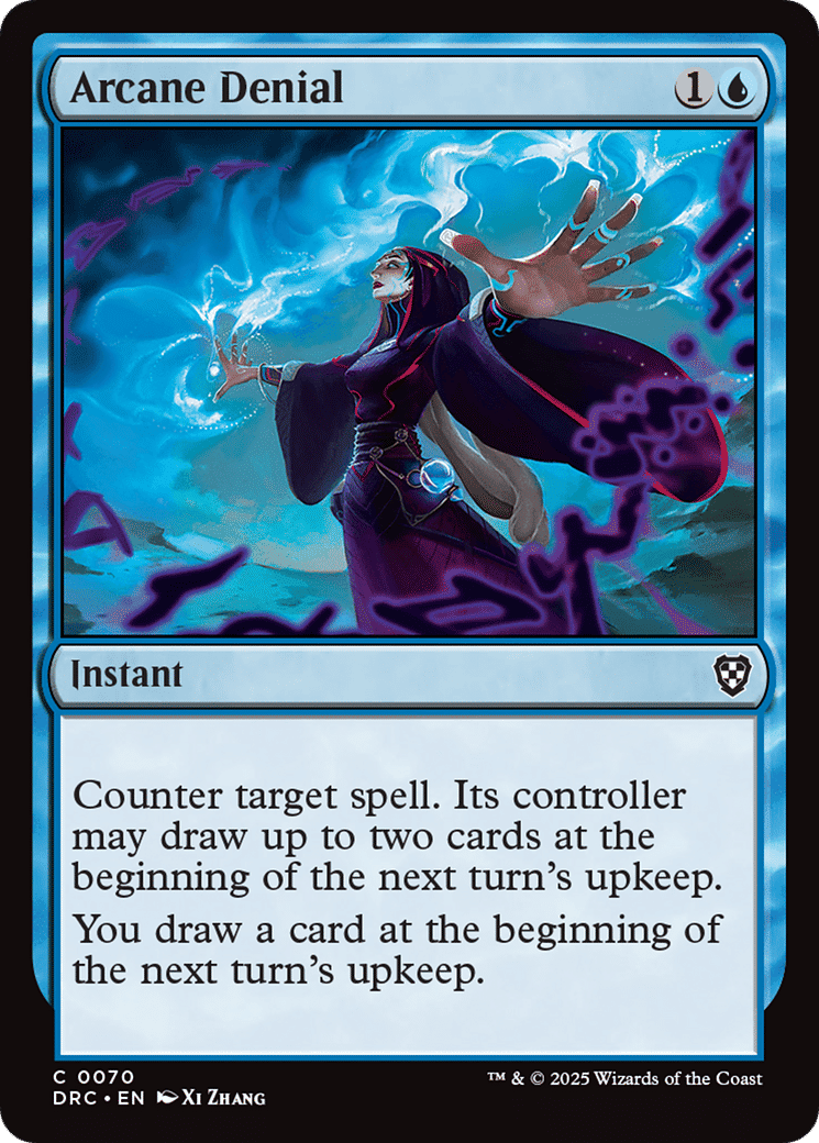 Arcane Denial — Aetherdrift Commander — Magic: The Gathering