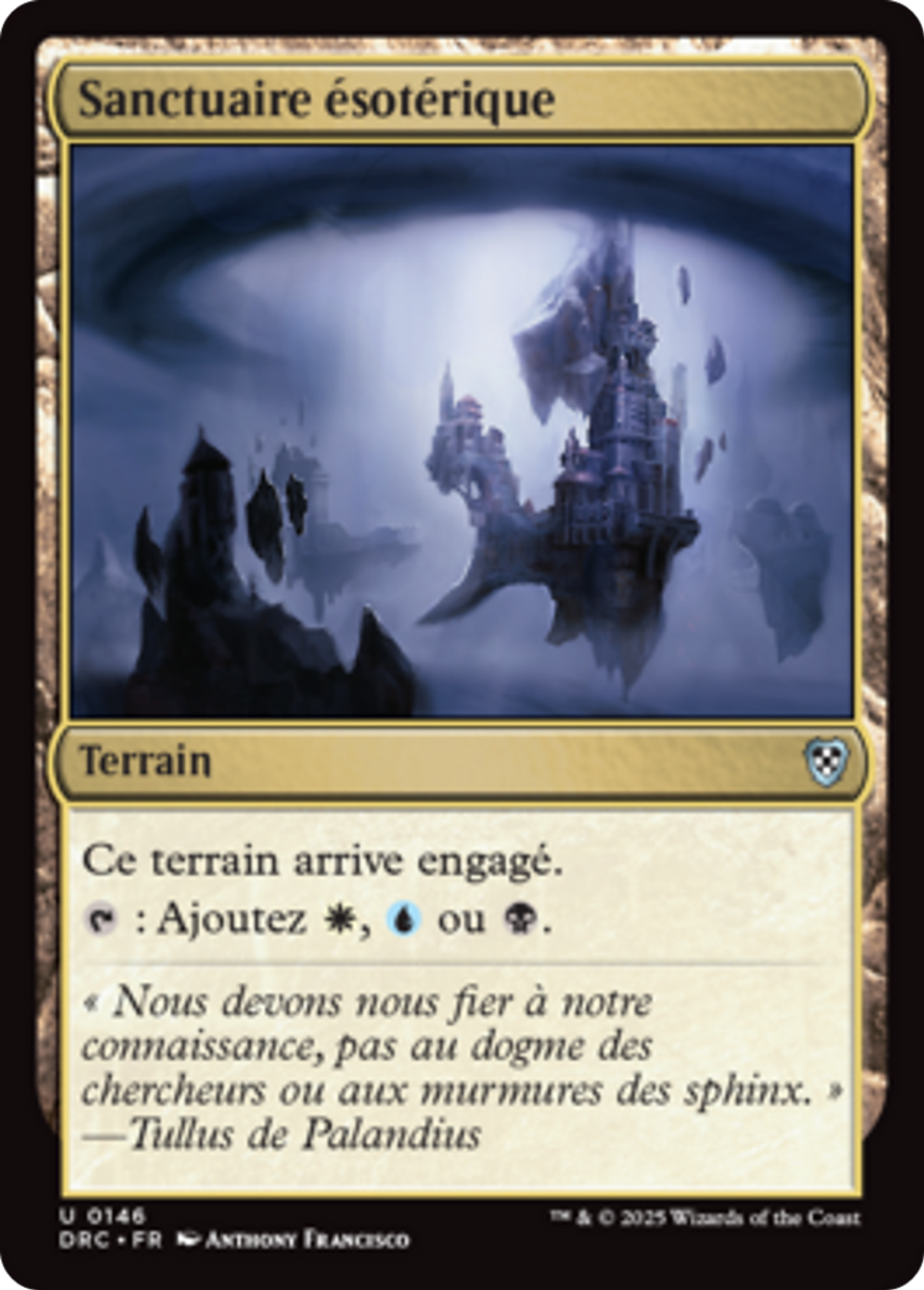 Sanctuaire ésotérique — Aetherdrift Commander — Magic: The Gathering