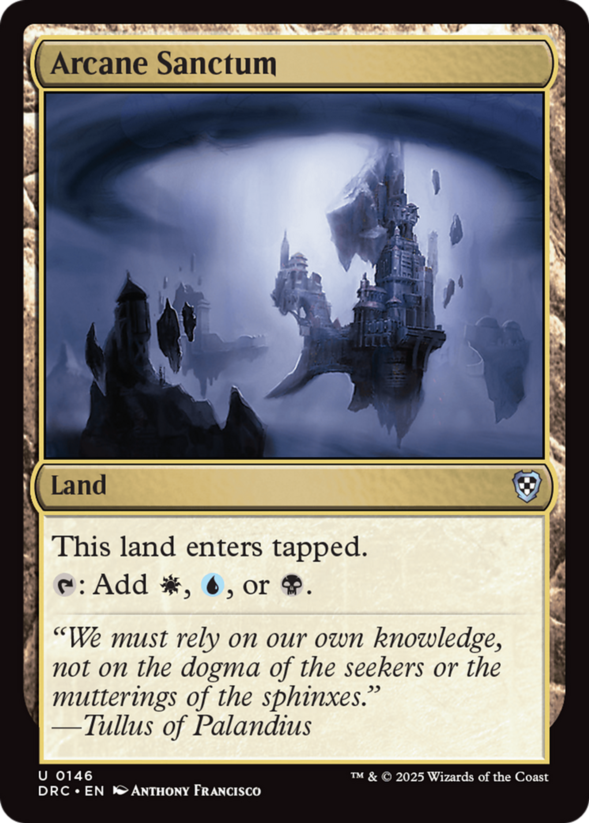 Arcane Sanctum — Aetherdrift Commander — Magic: The Gathering