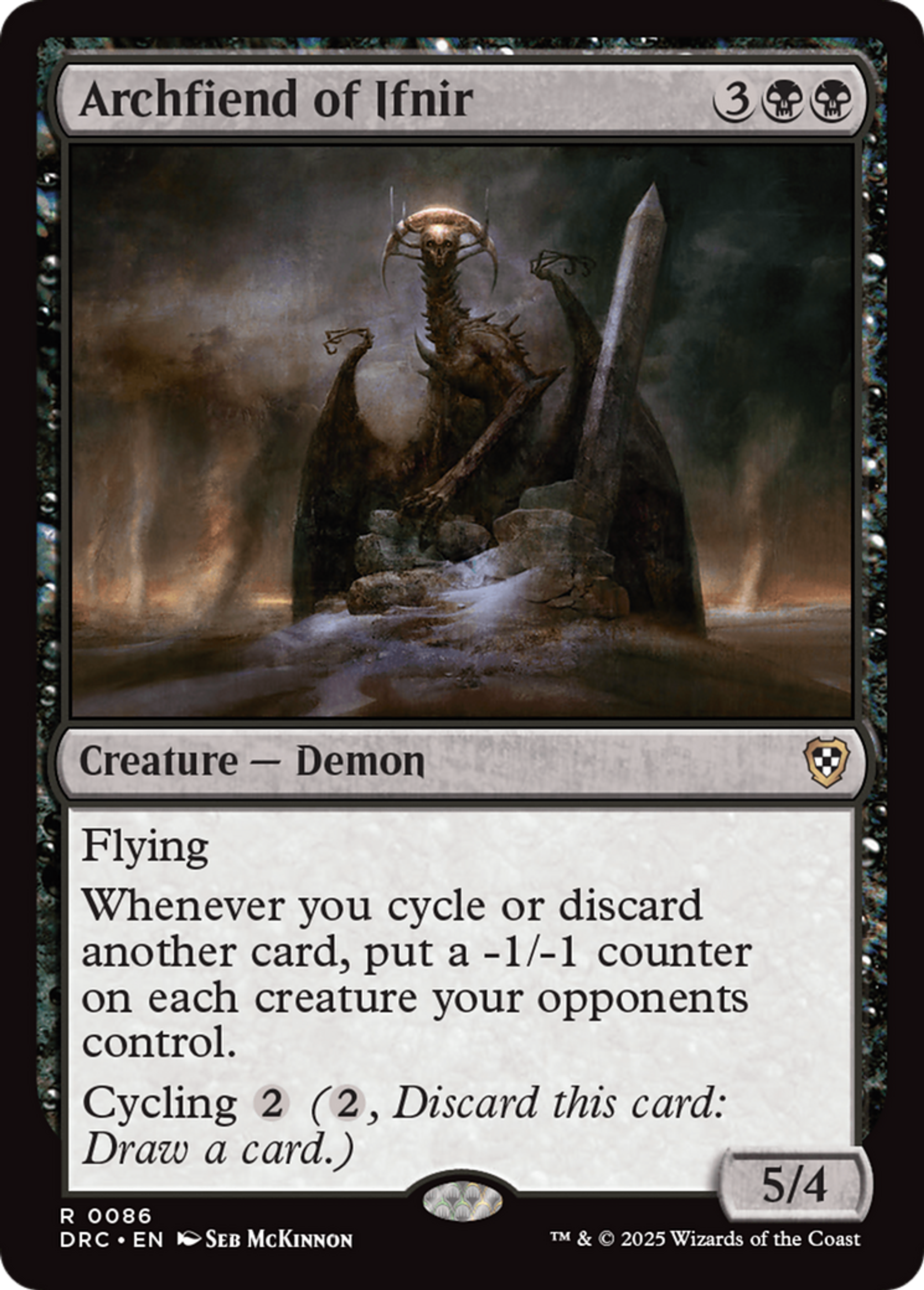 Archfiend of Ifnir — Aetherdrift Commander — Magic: The Gathering