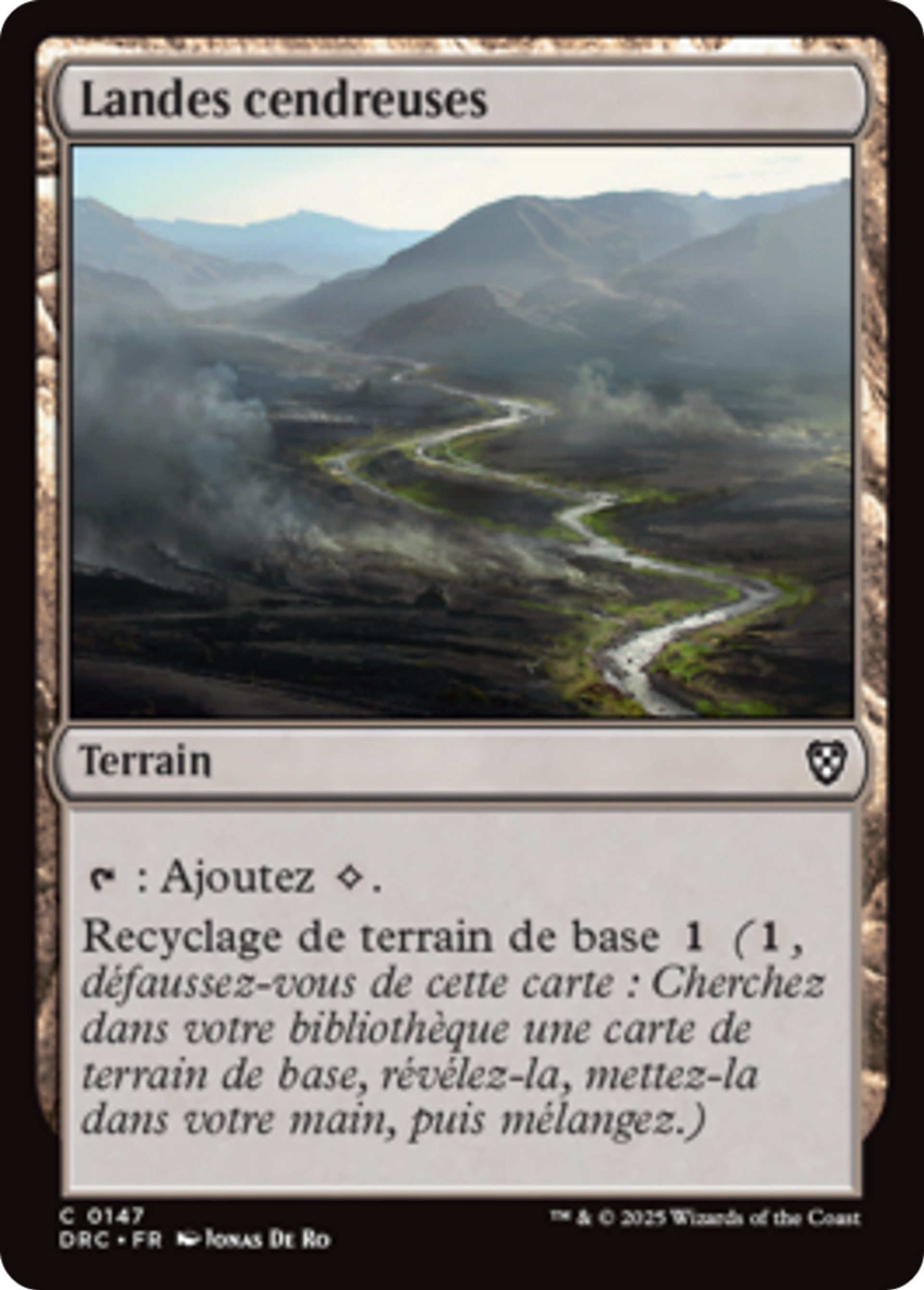 Landes cendreuses — Aetherdrift Commander — Magic: The Gathering