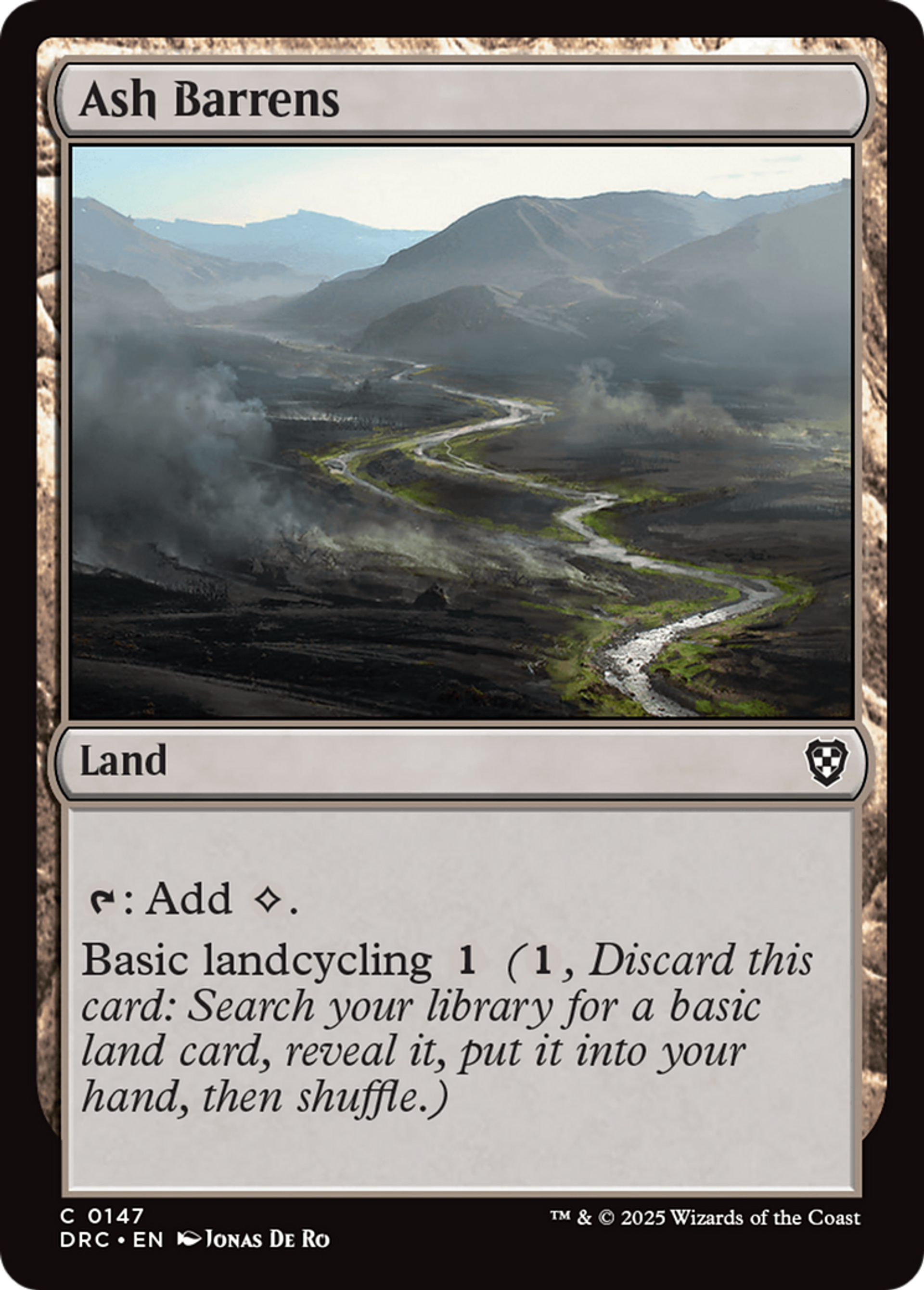 Ash Barrens — Aetherdrift Commander — Magic: The Gathering