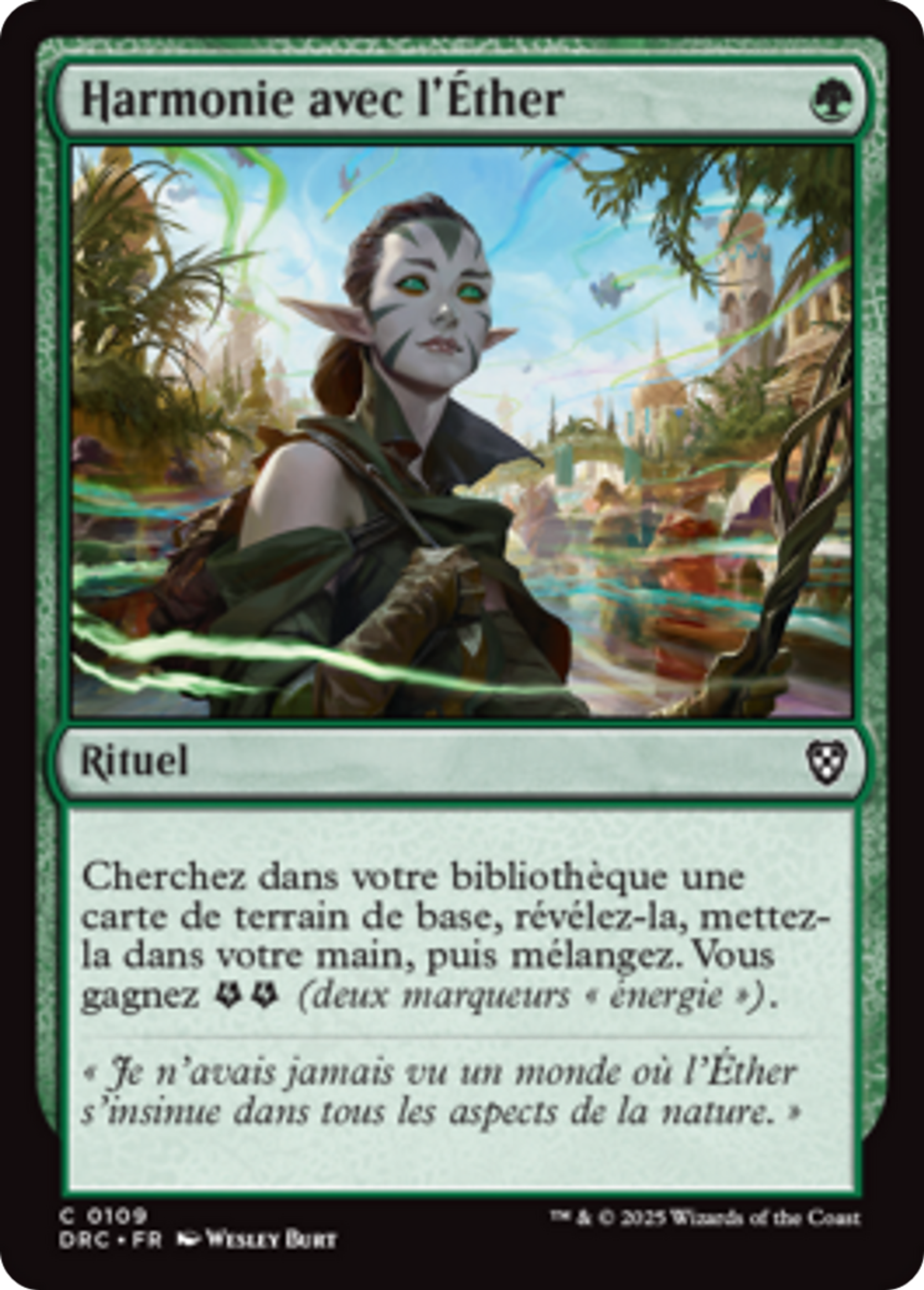 Harmonie avec l'Éther — Aetherdrift Commander — Magic: The Gathering