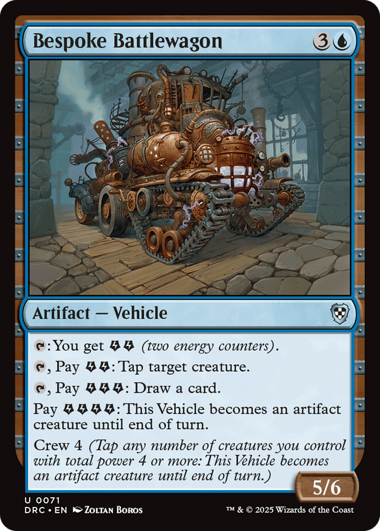Bespoke Battlewagon — Aetherdrift Commander — Magic: The Gathering