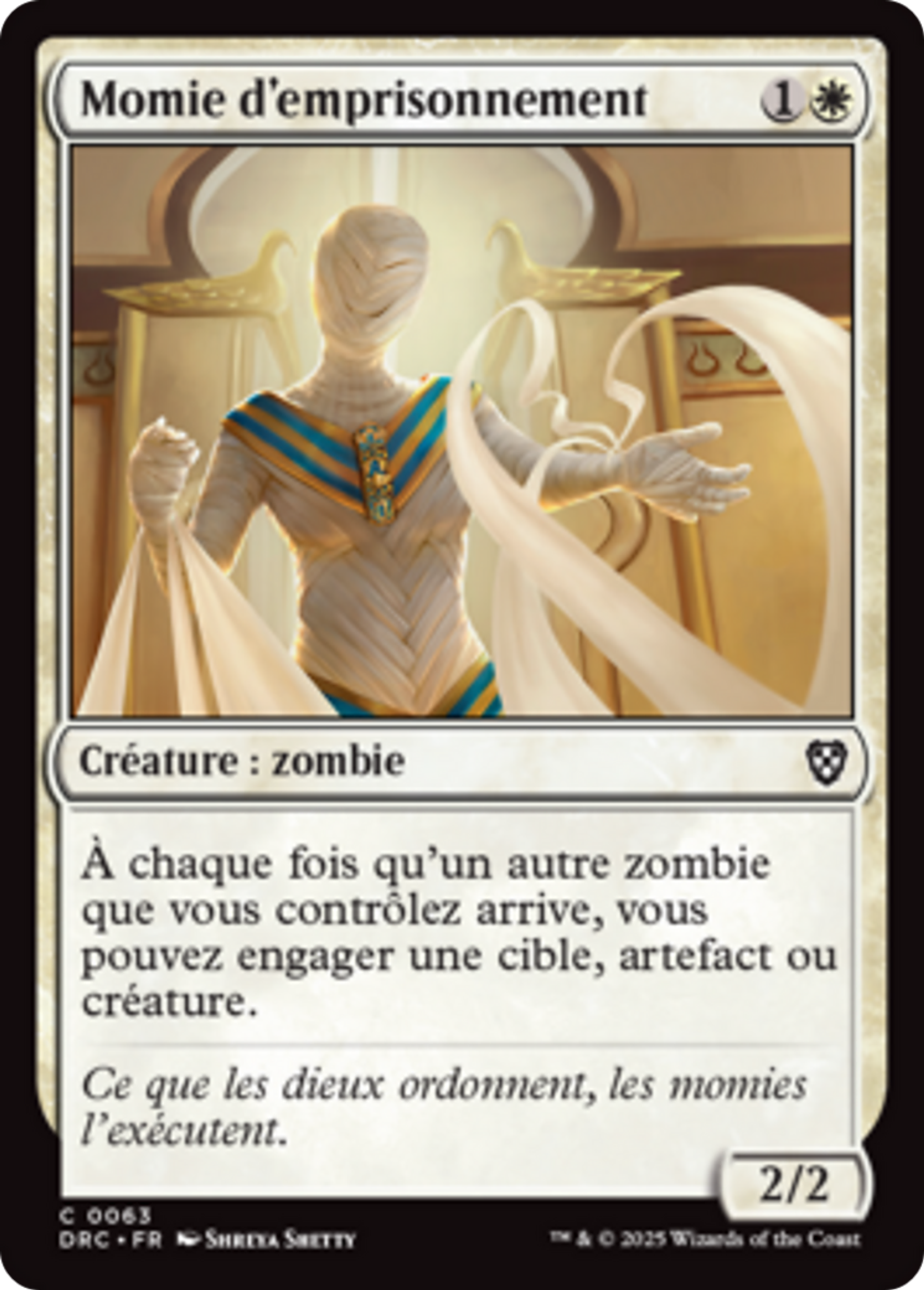Momie d'emprisonnement — Aetherdrift Commander — Magic: The Gathering