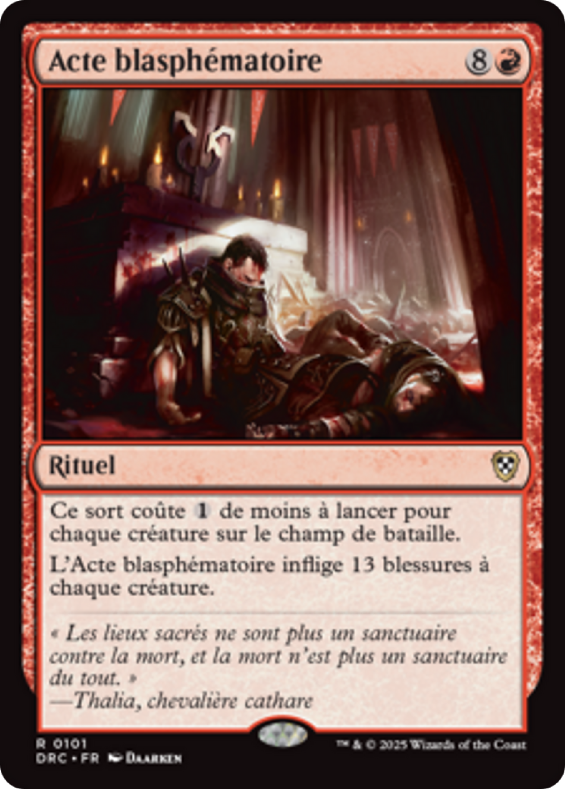 Acte blasphématoire — Aetherdrift Commander — Magic: The Gathering