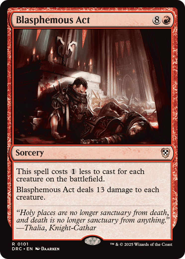 Blasphemous Act — Aetherdrift Commander — Magic: The Gathering