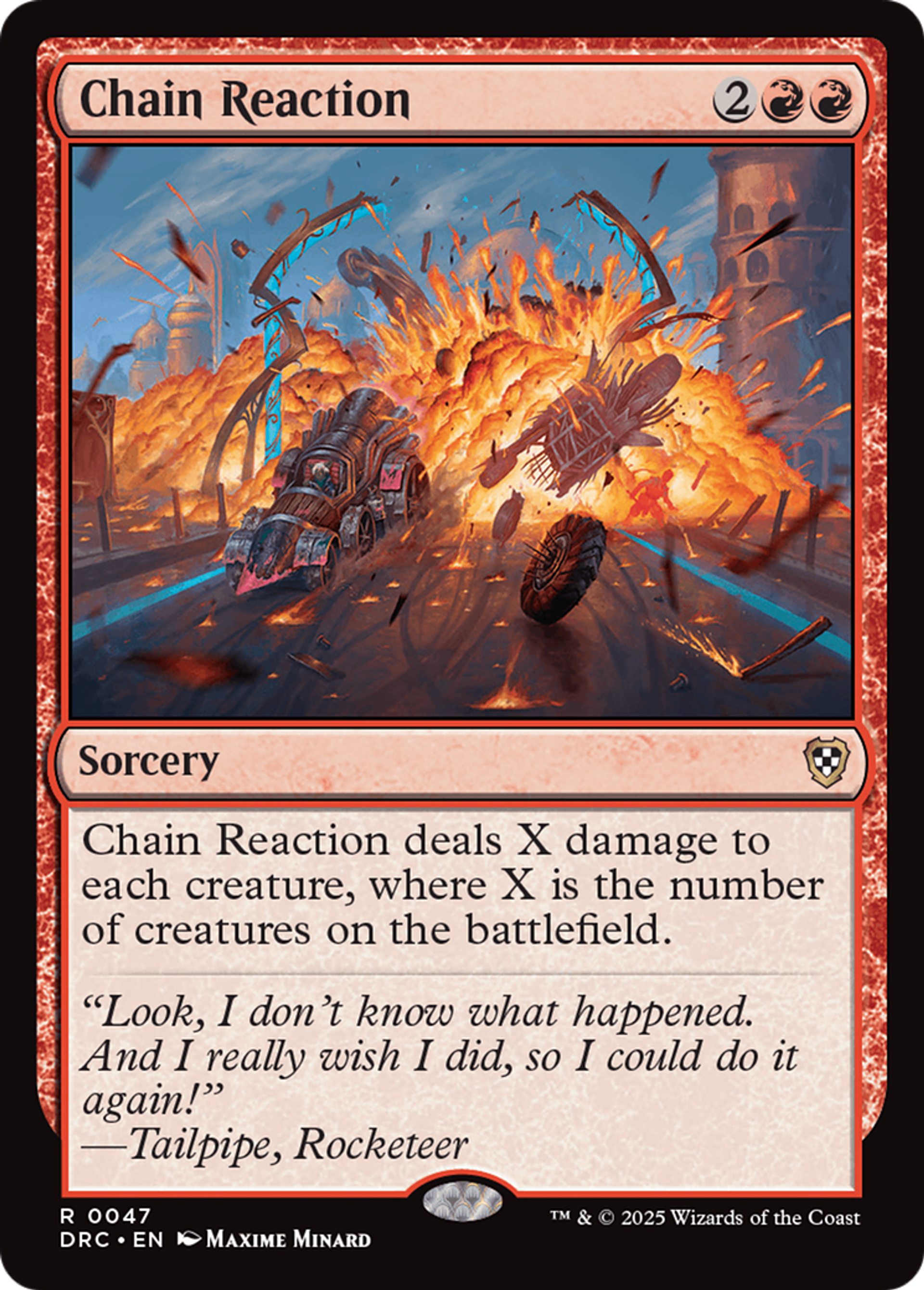 Chain Reaction — Aetherdrift Commander — Magic: The Gathering