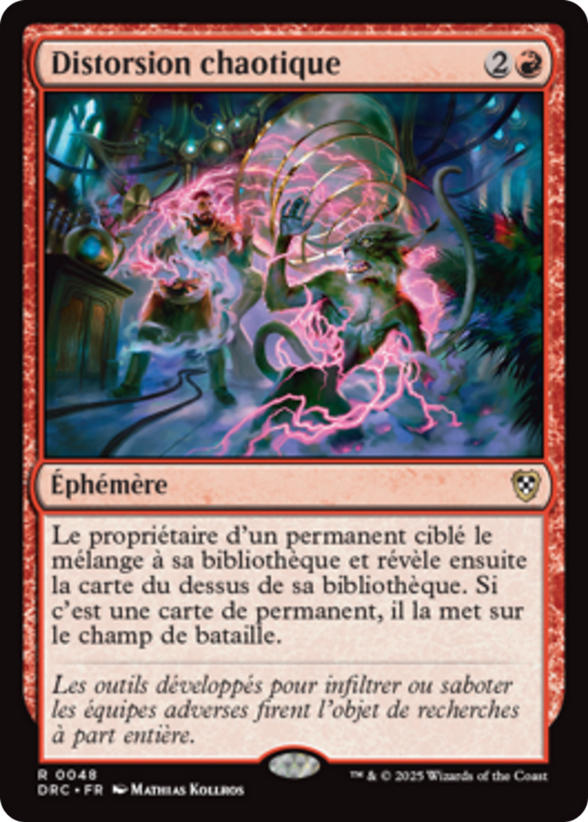 Distorsion chaotique — Aetherdrift Commander — Magic: The Gathering