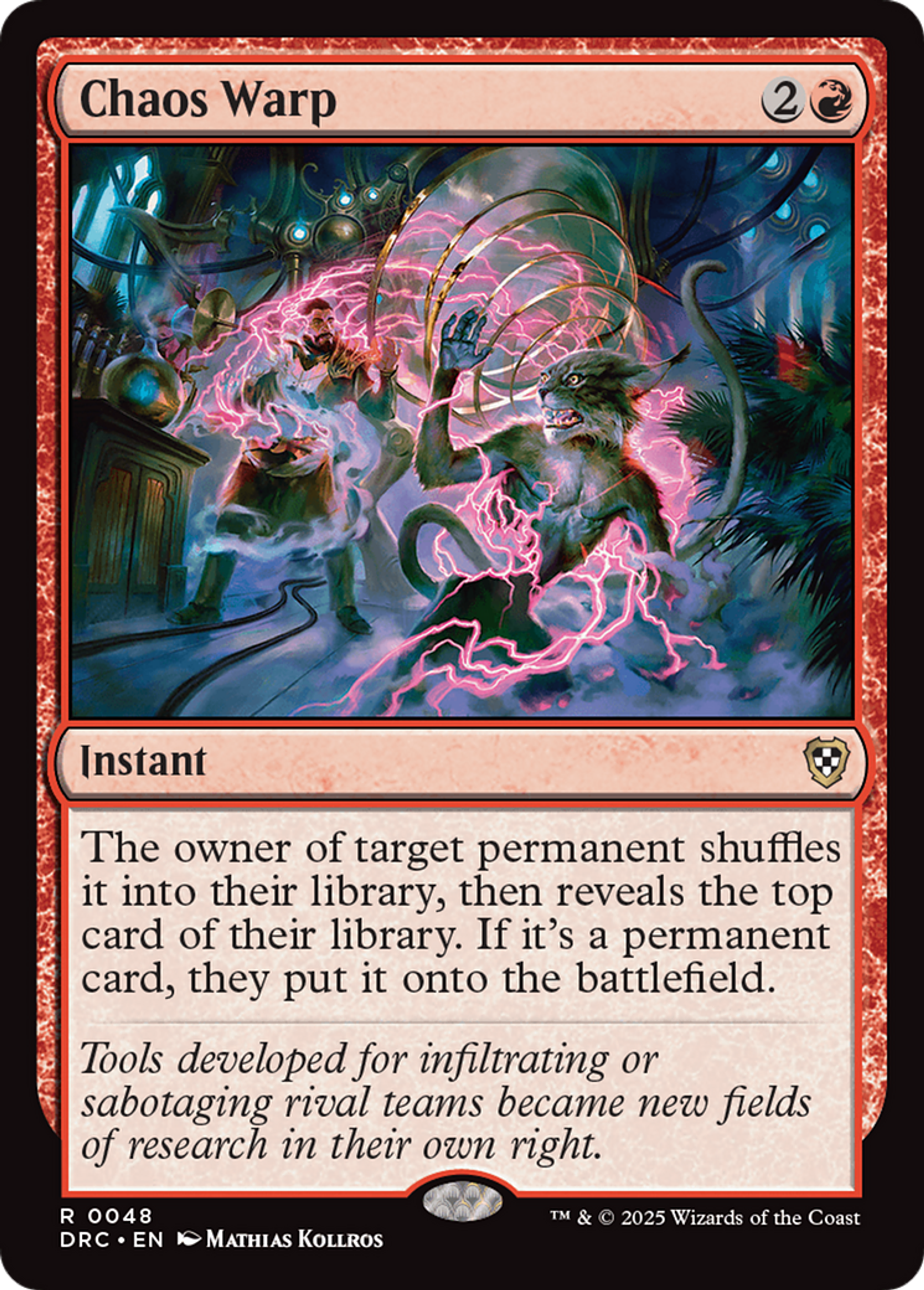 Chaos Warp — Aetherdrift Commander — Magic: The Gathering