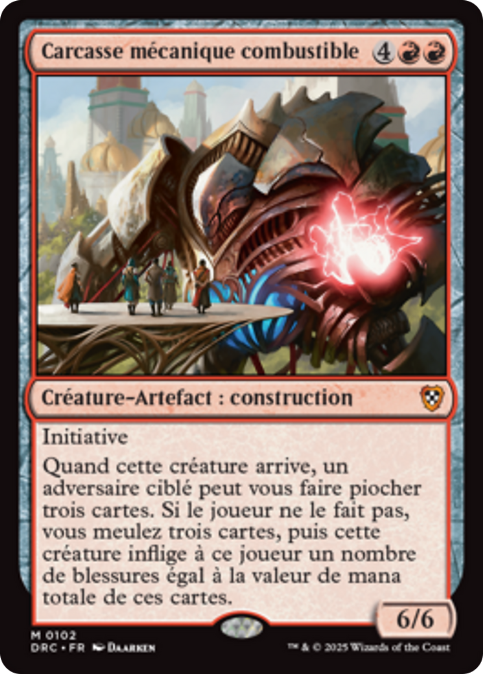 Carcasse mécanique combustible — Aetherdrift Commander — Magic: The Gathering