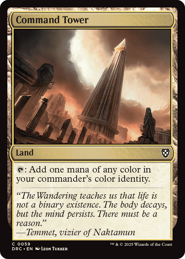 Command Tower — Aetherdrift Commander — Magic: The Gathering