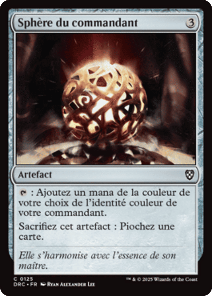 Sphère du commandant — Aetherdrift Commander — Magic: The Gathering