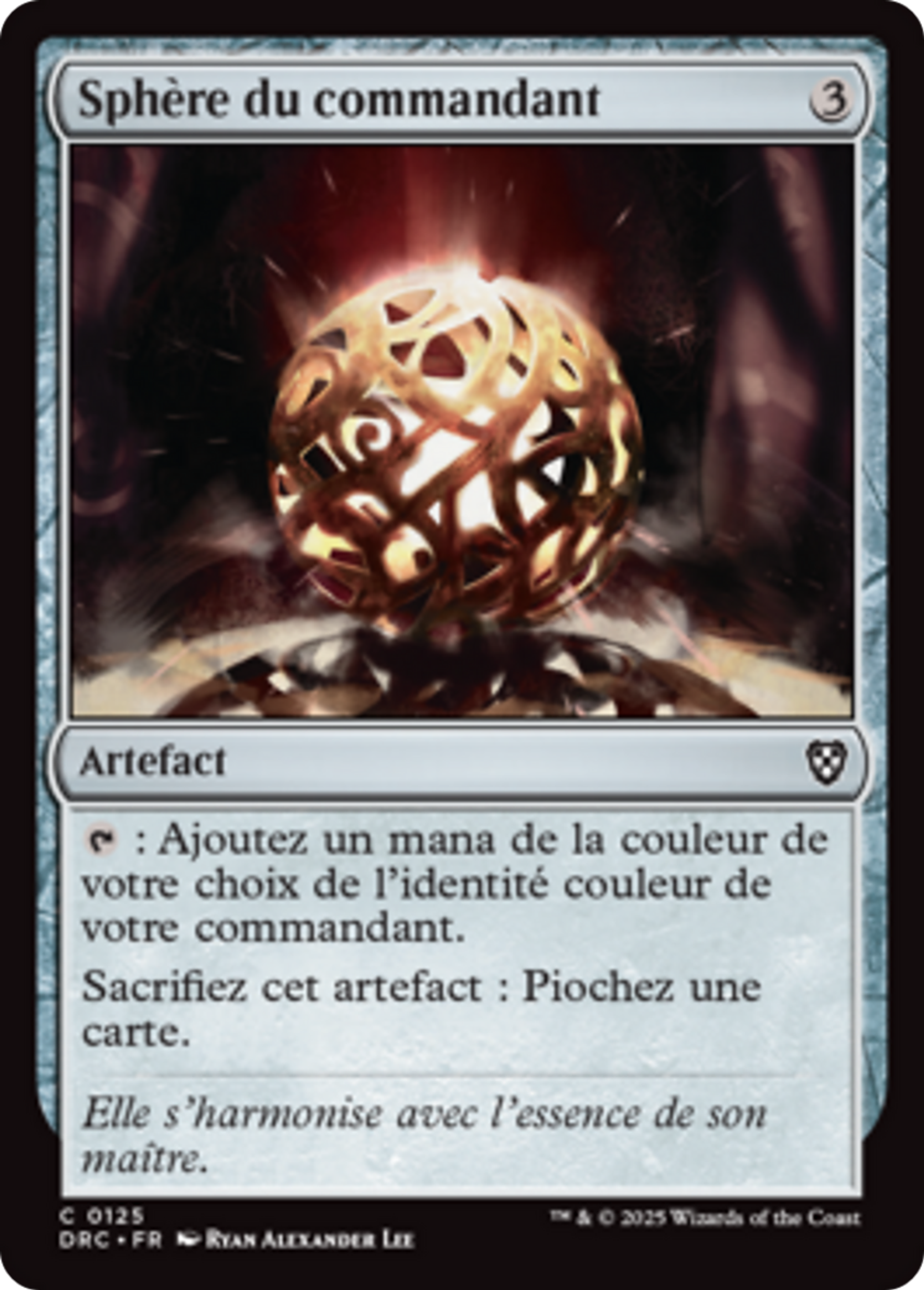 Sphère du commandant — Aetherdrift Commander — Magic: The Gathering