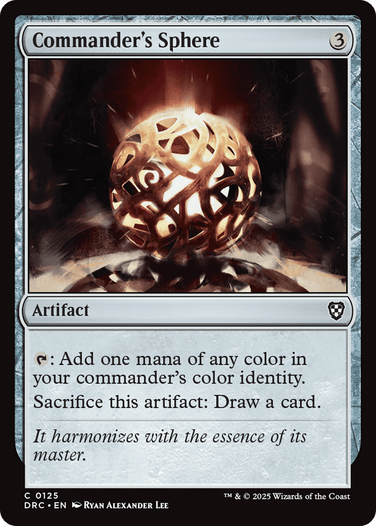Commander's Sphere — Aetherdrift Commander — Magic: The Gathering