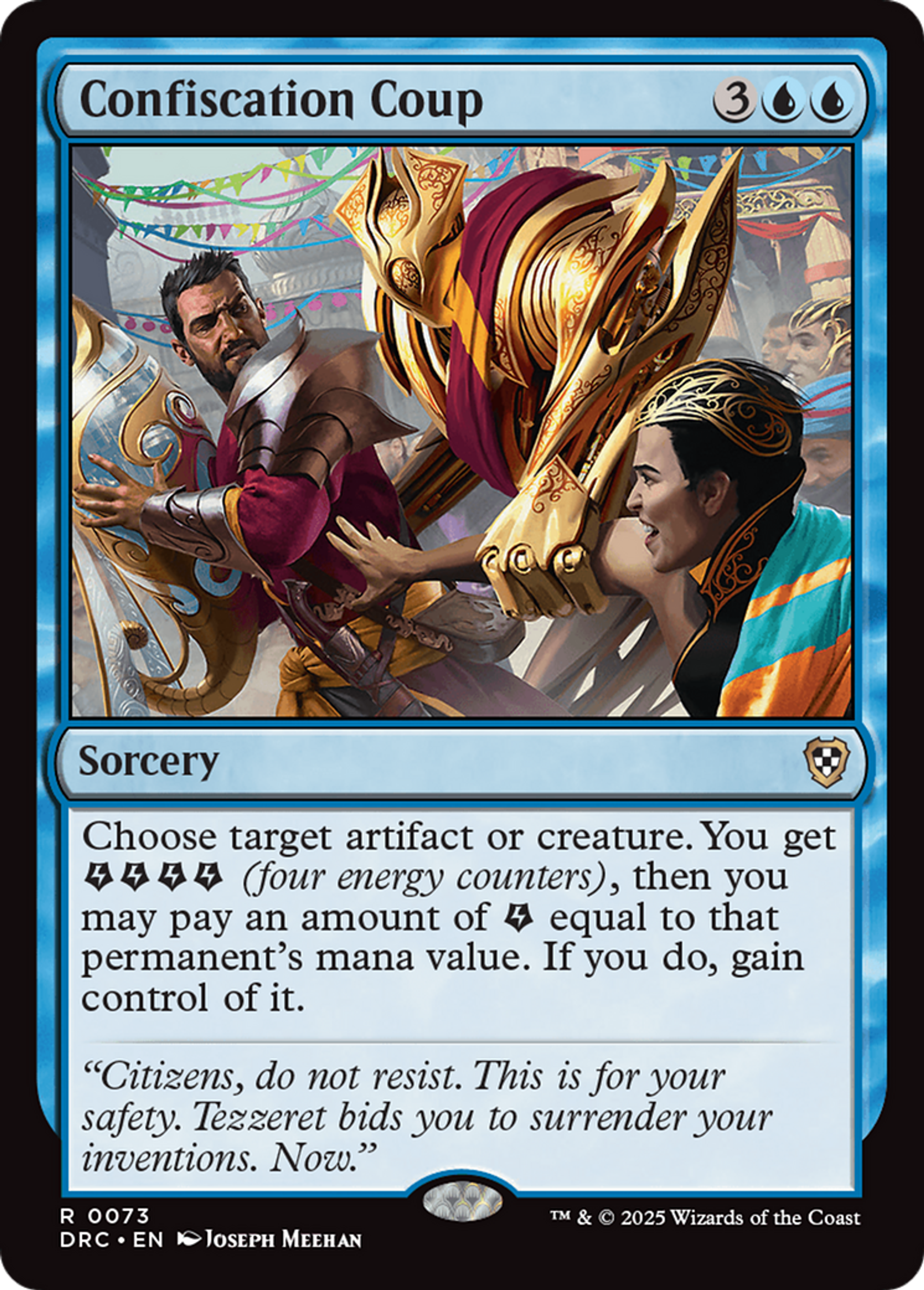 Confiscation Coup — Aetherdrift Commander — Magic: The Gathering