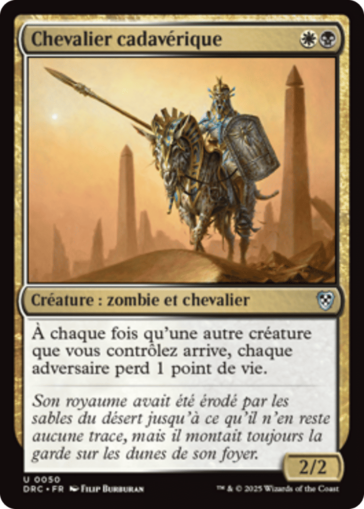 Chevalier cadavérique — Aetherdrift Commander — Magic: The Gathering