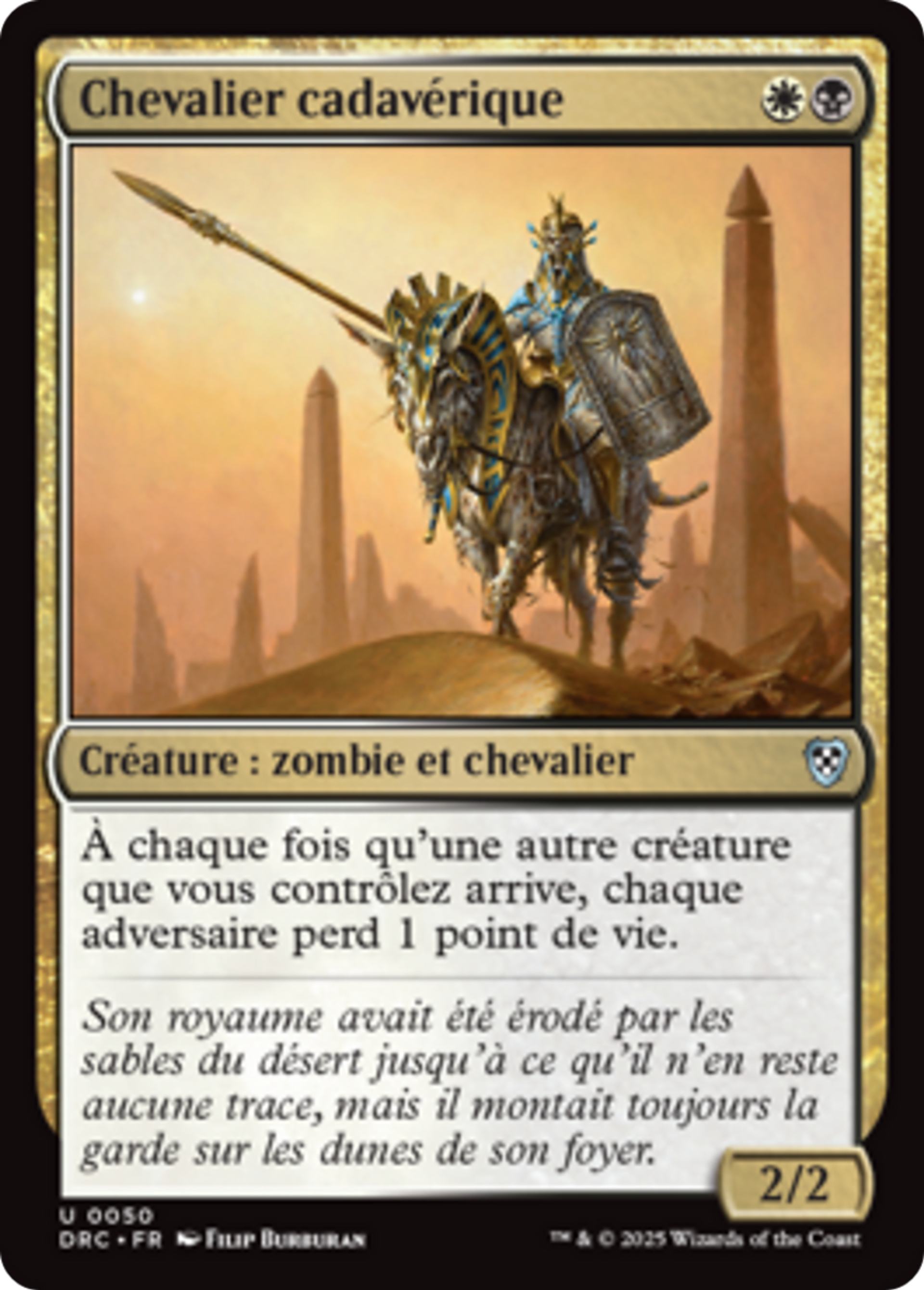 Chevalier cadavérique — Aetherdrift Commander — Magic: The Gathering