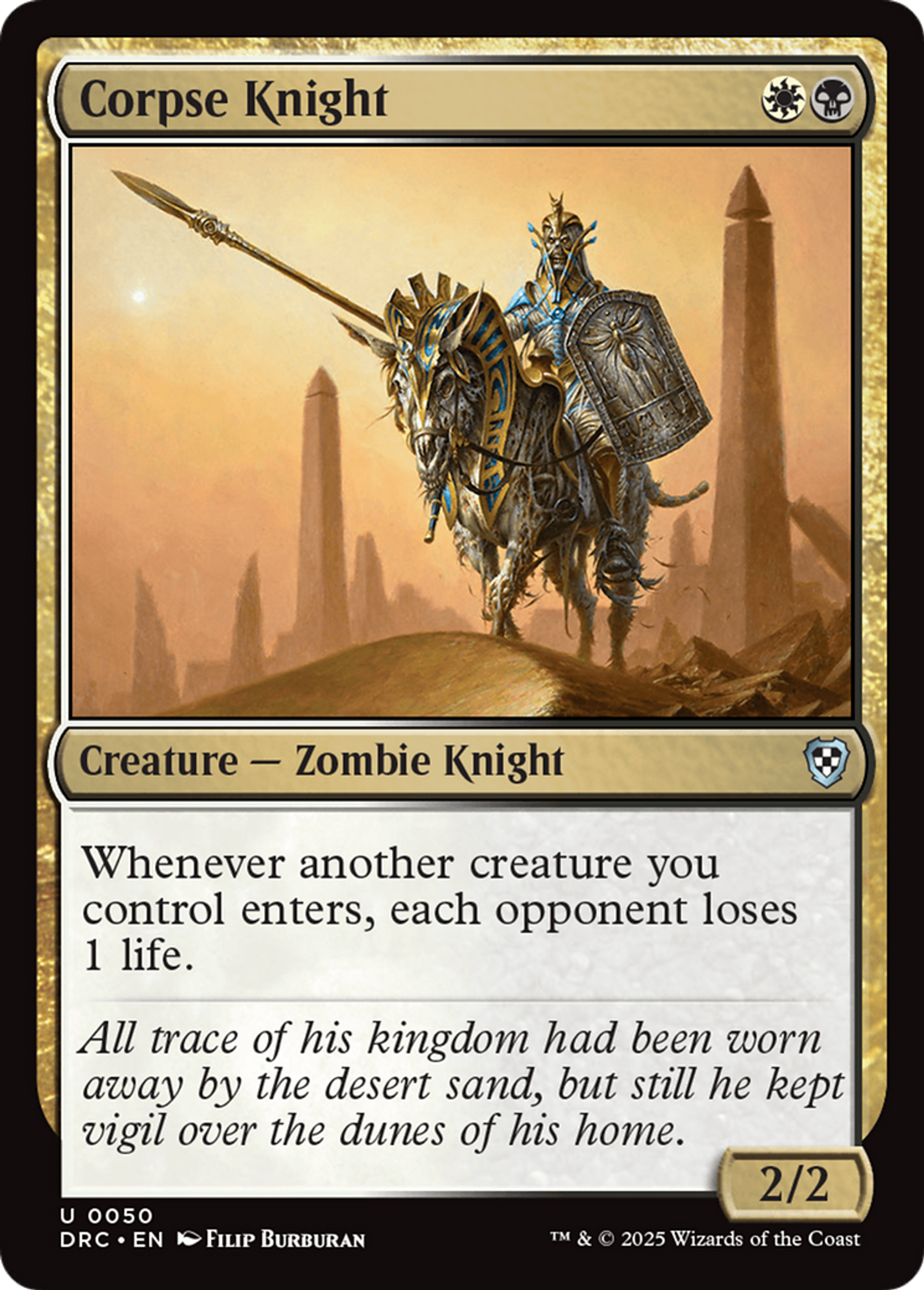 Corpse Knight — Aetherdrift Commander — Magic: The Gathering
