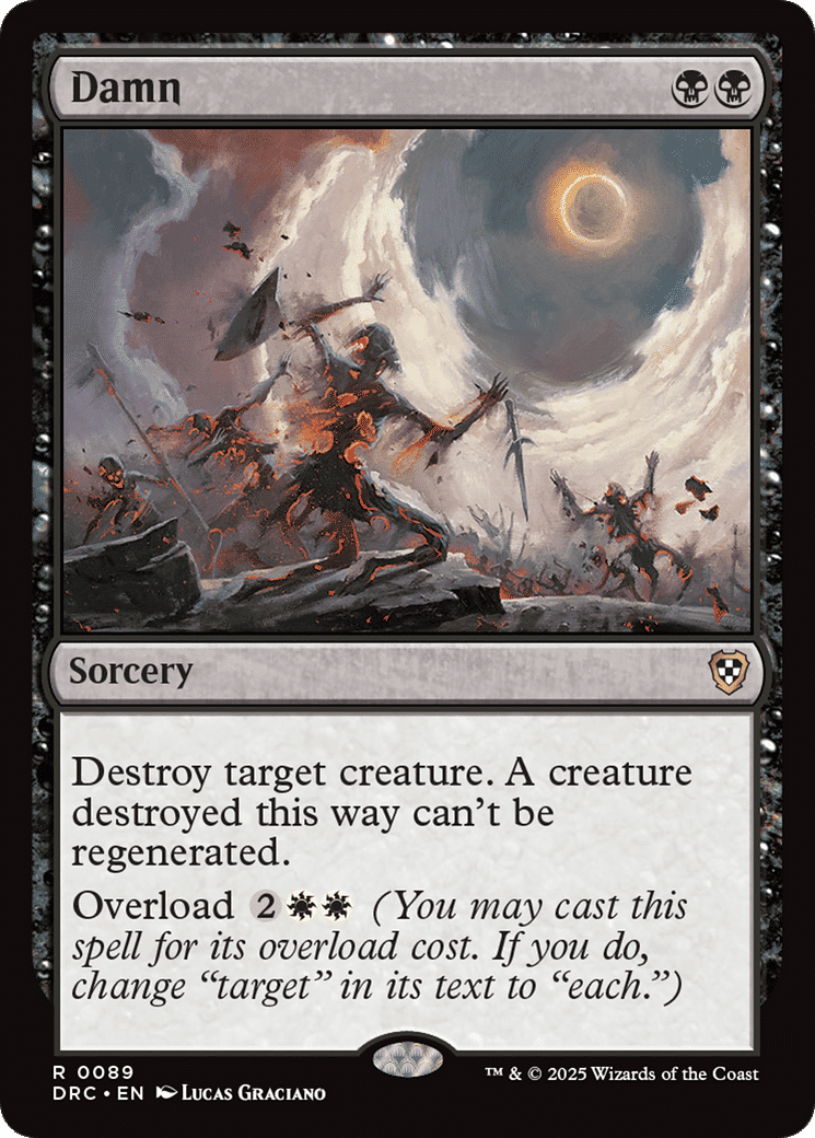 Damn — Aetherdrift Commander — Magic: The Gathering