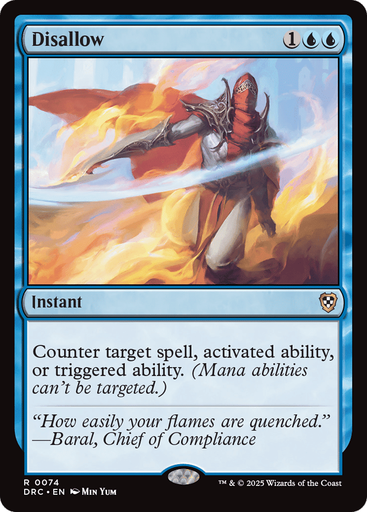 Disallow — Aetherdrift Commander — Magic: The Gathering