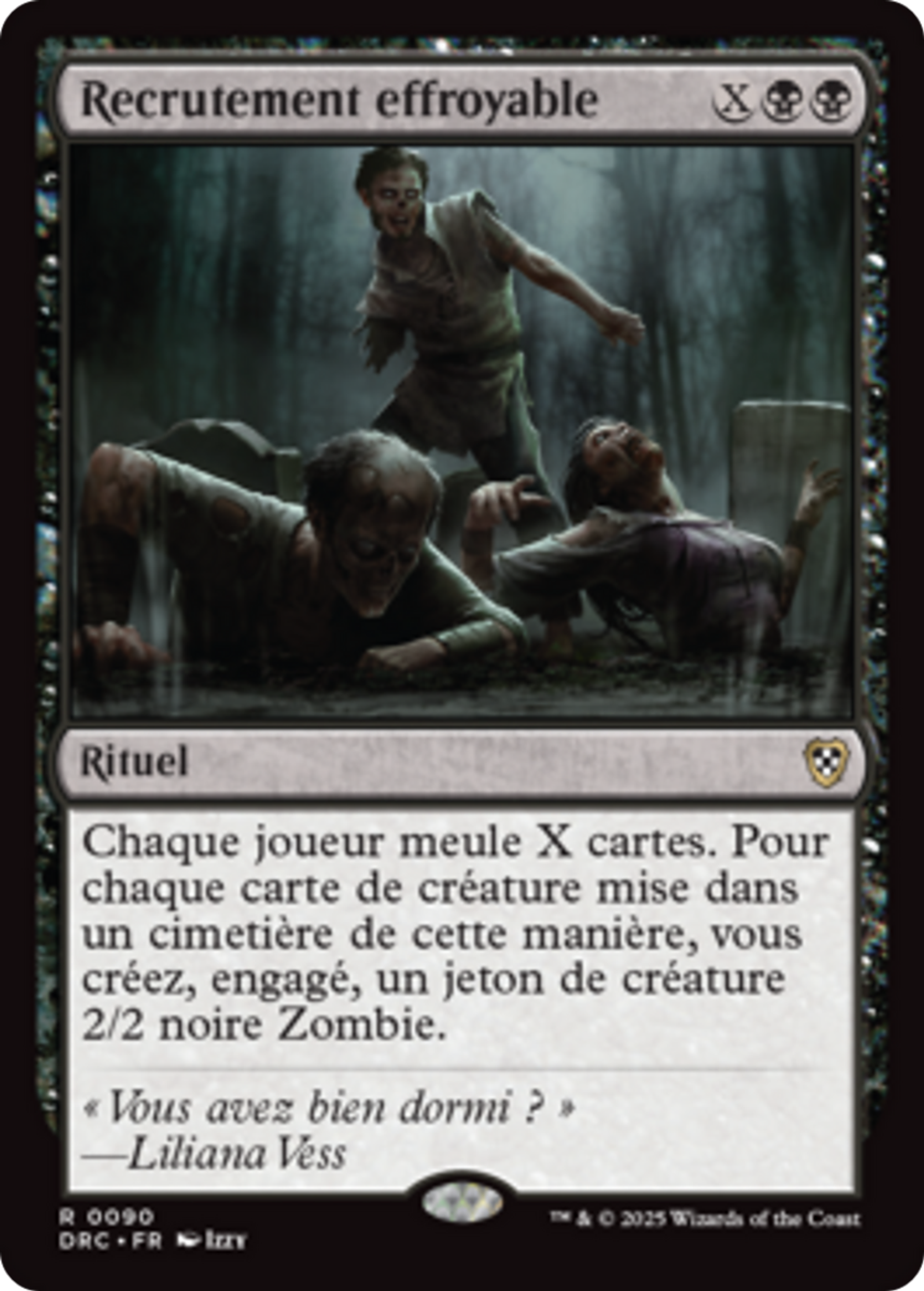 Recrutement effroyable — Aetherdrift Commander — Magic: The Gathering