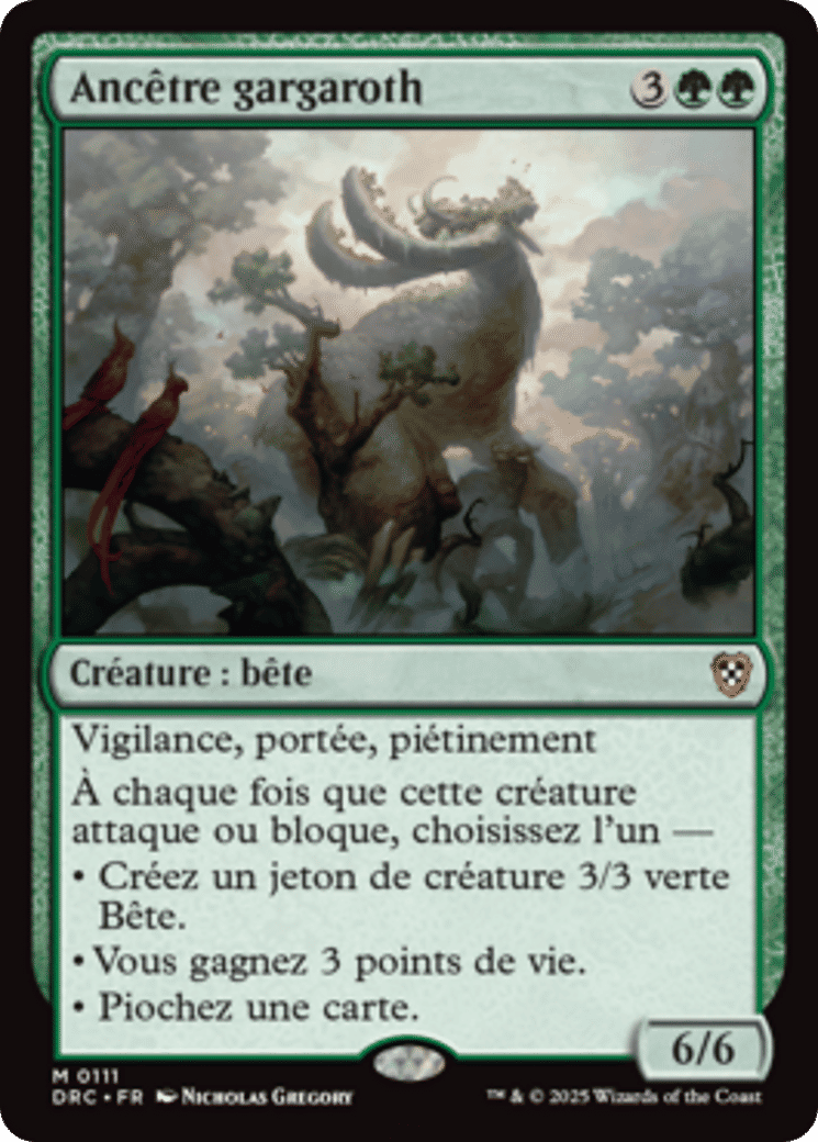 Ancêtre gargaroth — Aetherdrift Commander — Magic: The Gathering