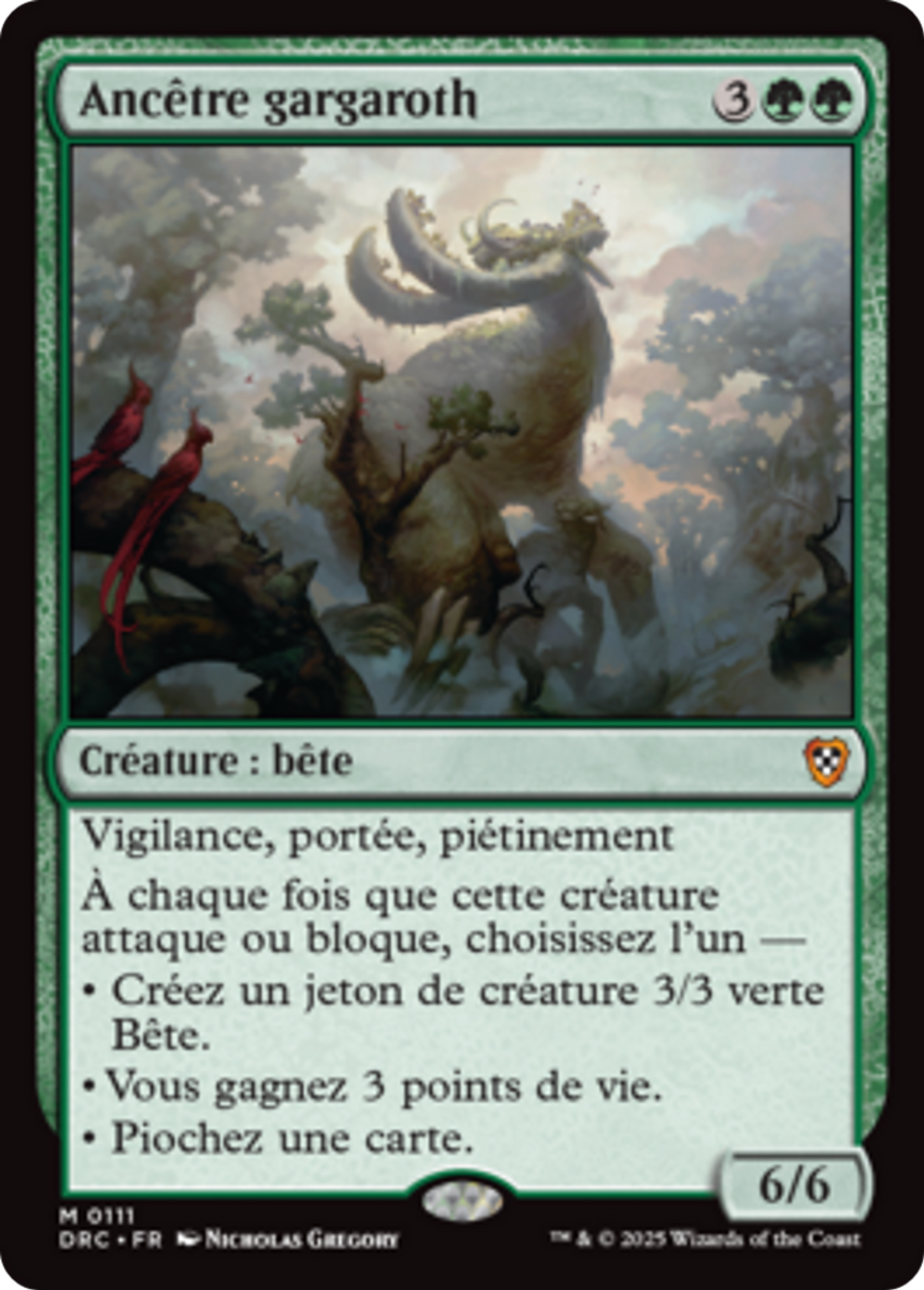 Ancêtre gargaroth — Aetherdrift Commander — Magic: The Gathering