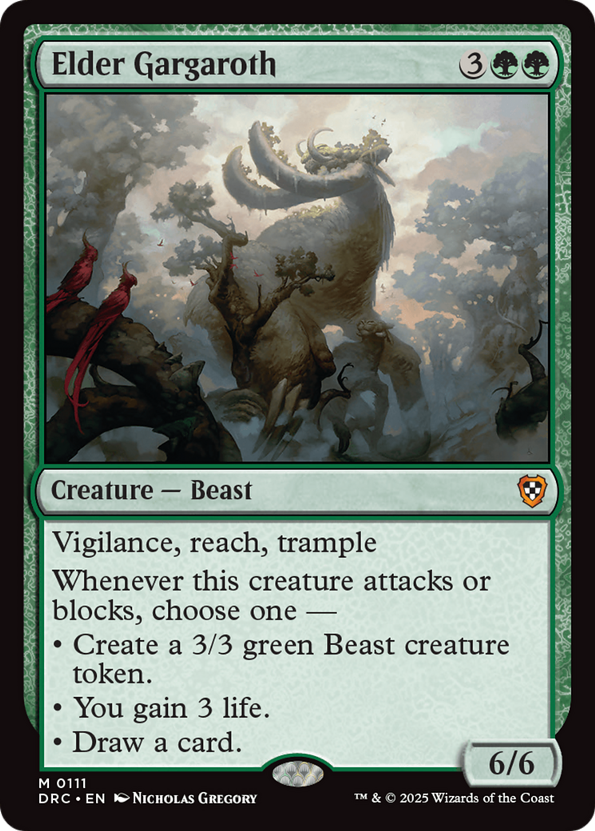 Elder Gargaroth — Aetherdrift Commander — Magic: The Gathering