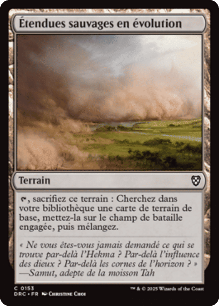 Étendues sauvages en évolution — Aetherdrift Commander — Magic: The Gathering