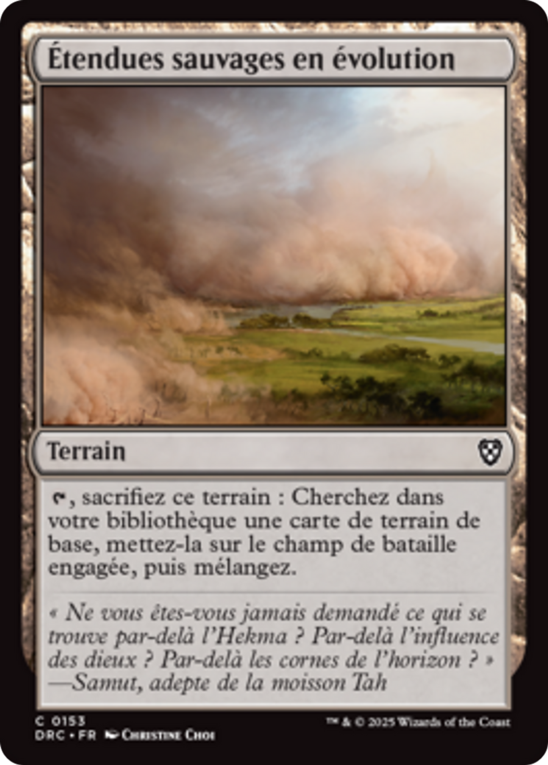 Étendues sauvages en évolution — Aetherdrift Commander — Magic: The Gathering