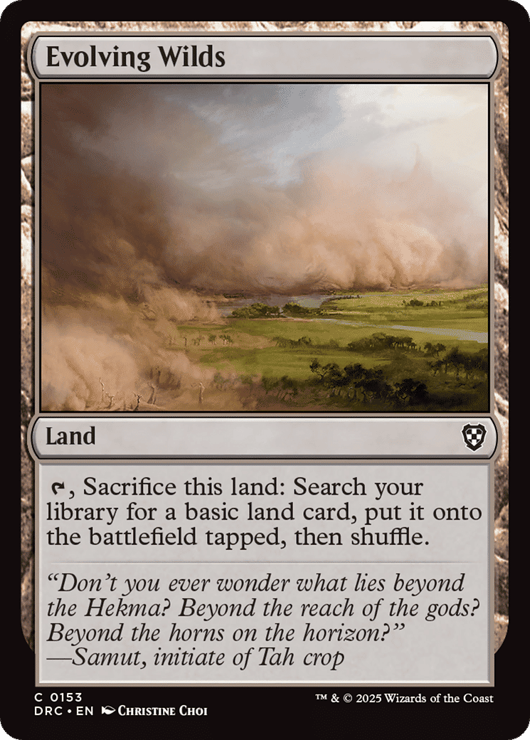 Evolving Wilds — Aetherdrift Commander — Magic: The Gathering