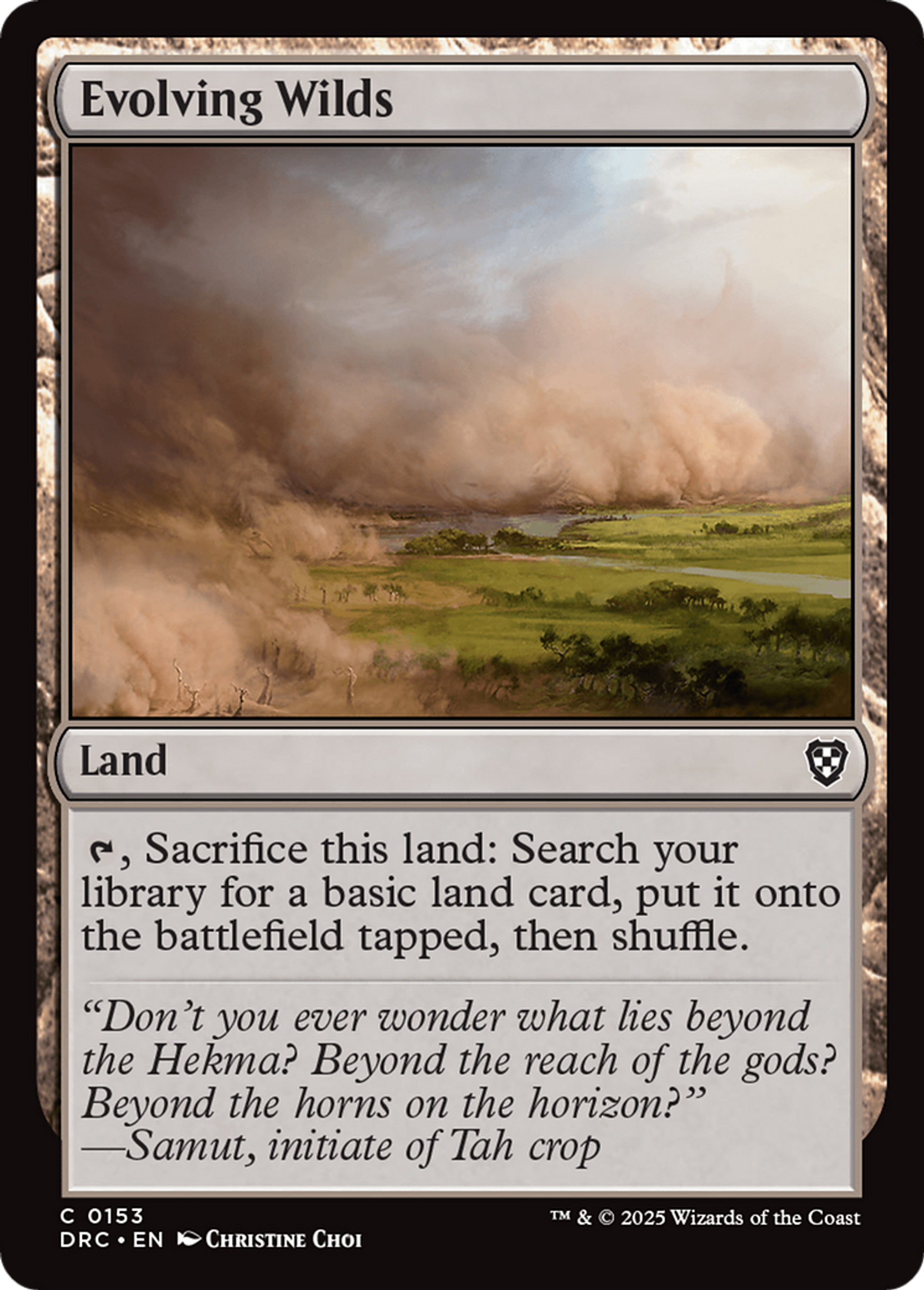 Evolving Wilds — Aetherdrift Commander — Magic: The Gathering